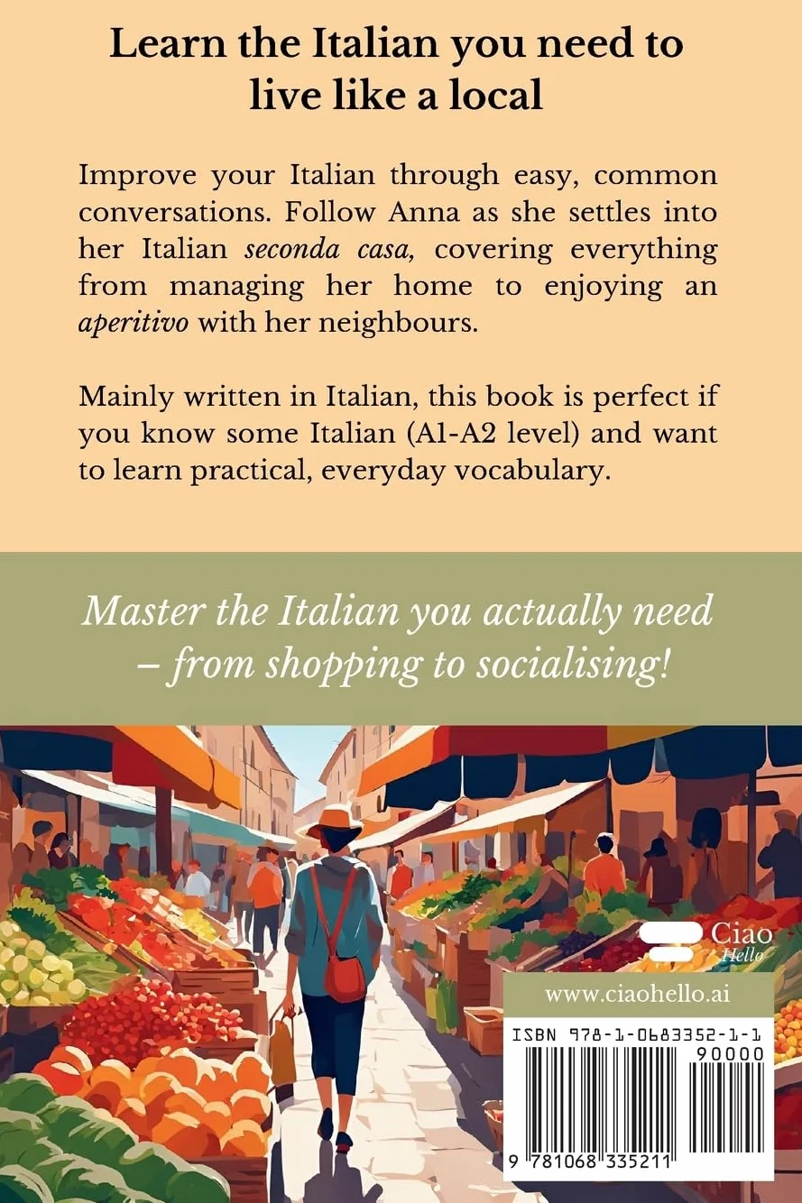 Seconda Casa - Easy Italian for Living Like a Local: Practice Common Conversations in Italian for Beginners (A1–A2 Level)
