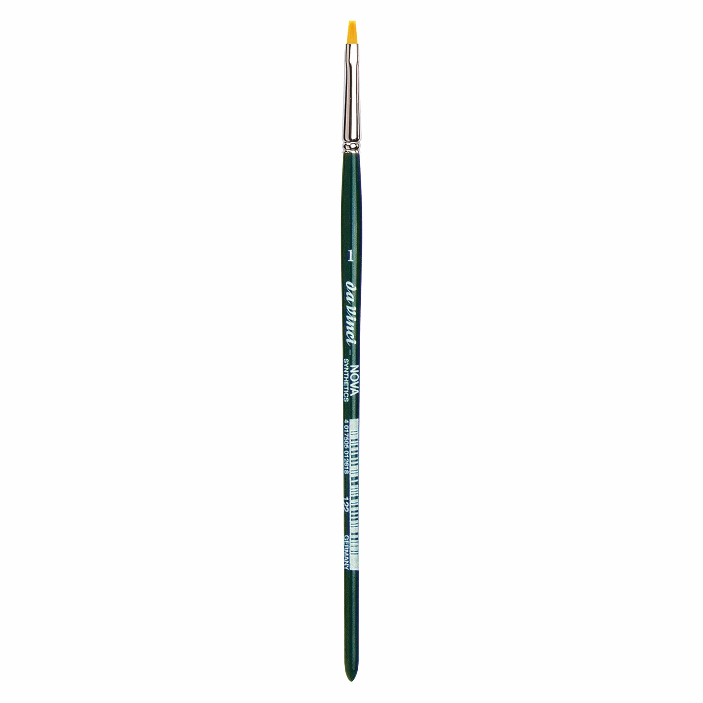 Da Vinci Nova Series 122 pędzel płaski dla fanów malarstwa, wykonany z włosów syntetycznych, rozmiar 0