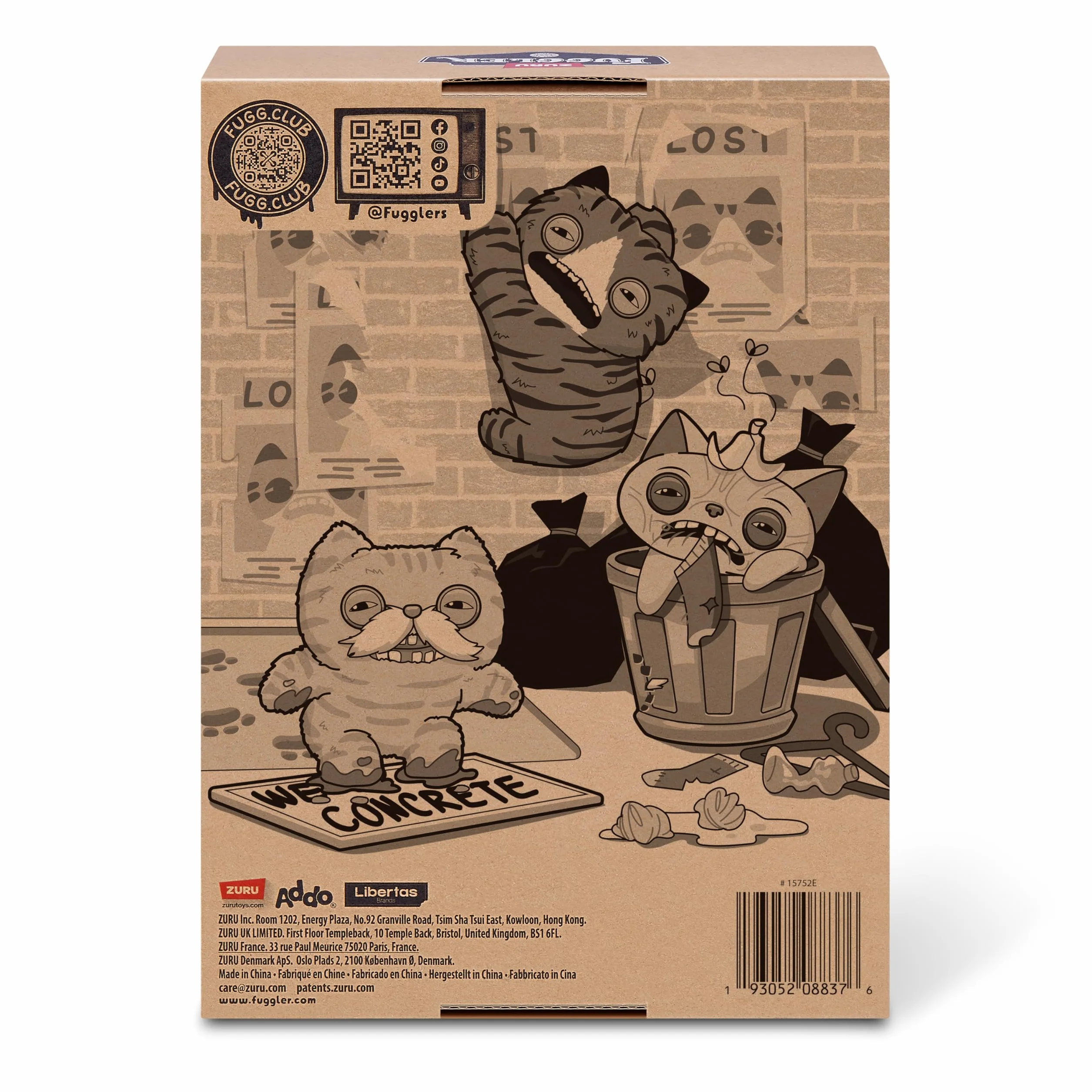 Fuggler 9, CORESERIES 1-ALLEY CATS PLUSH 9 (Cat Eyed Weirdo)