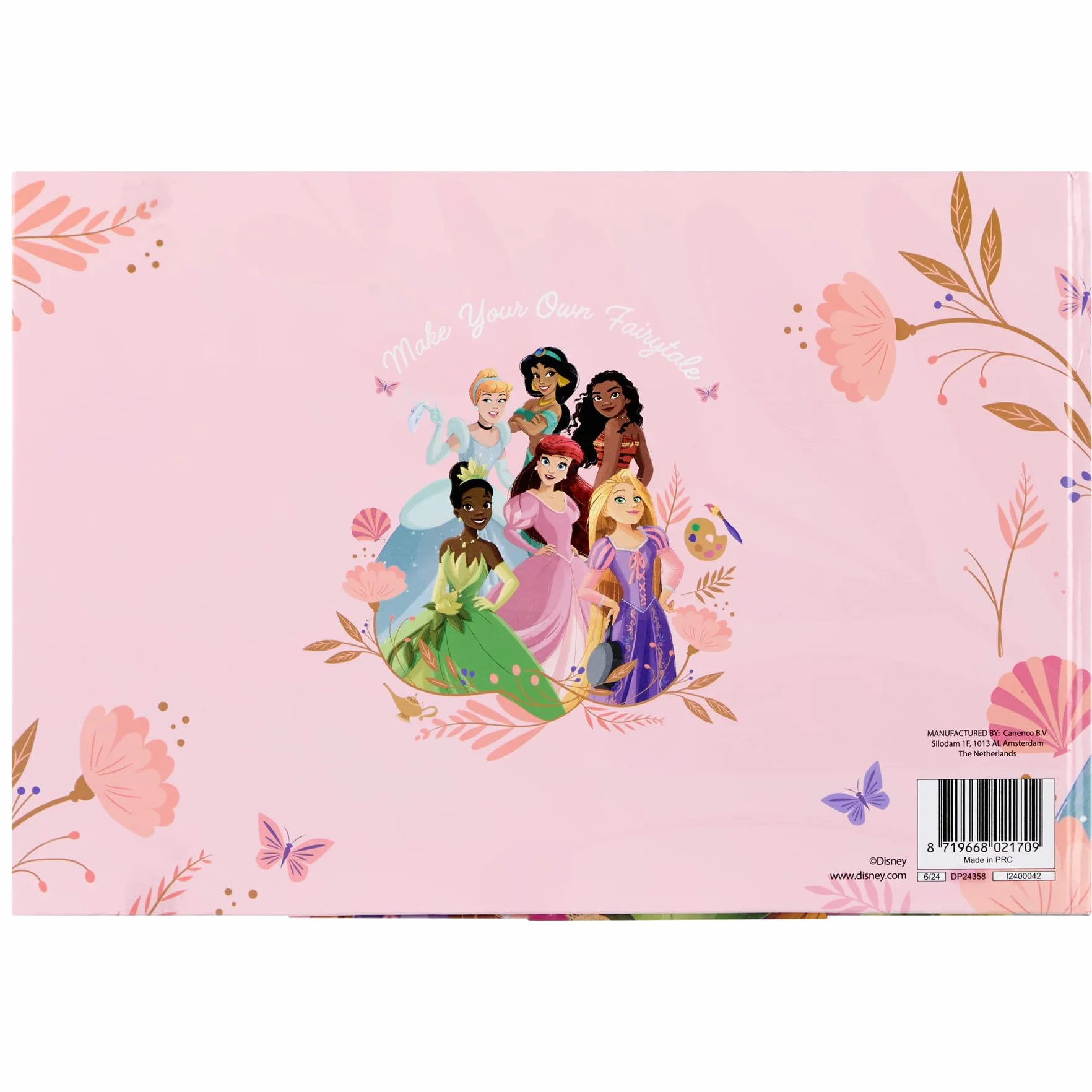 Disney Princess Magnetyczna książka dla dzieci, 40 figurek i akcesoria, interaktywny i kreatywny poradnik, Kopciuszek, Ariel, Belle & Co (DP24358)