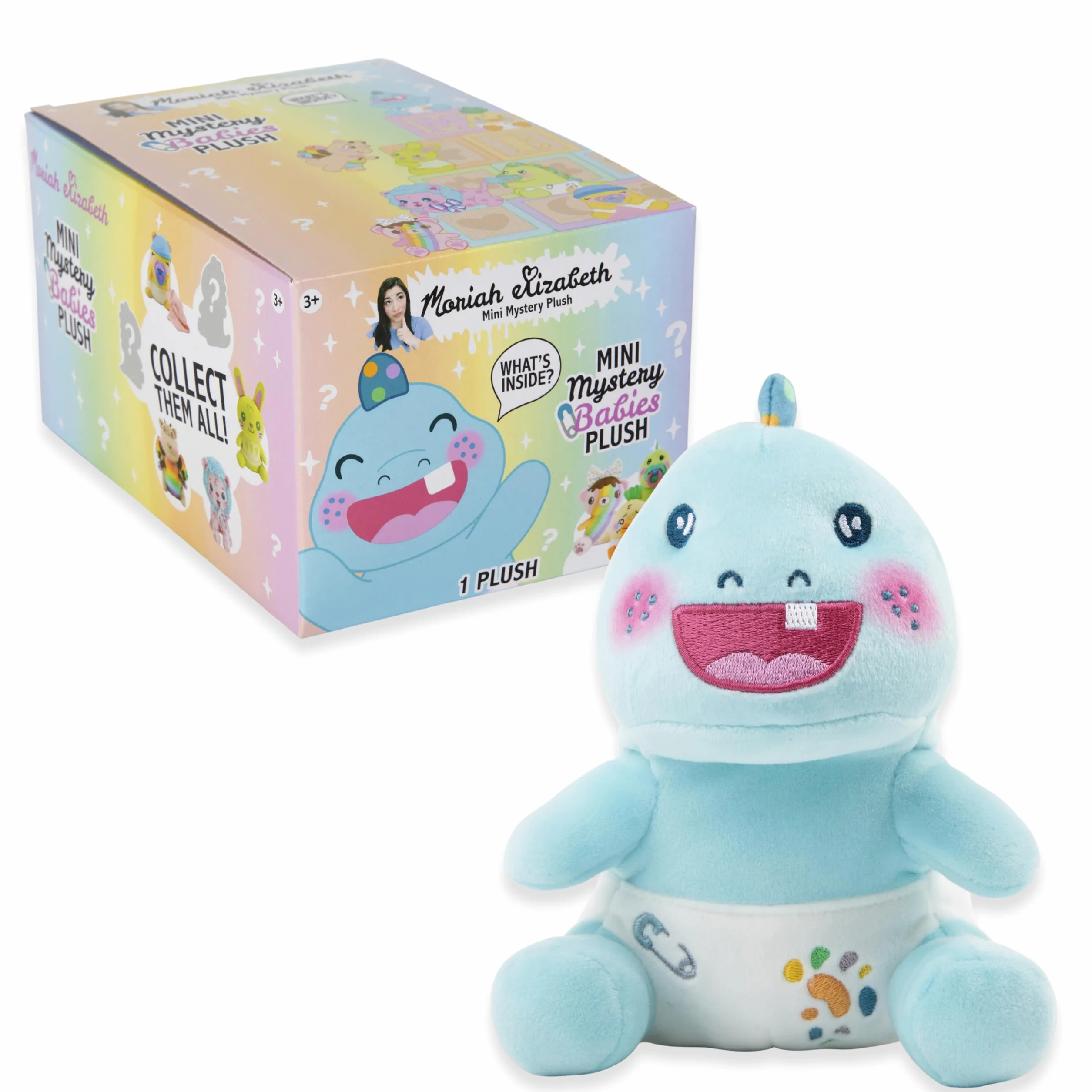 Moriah Elizabeth Mini tajemniczy plusz, seria 4, Baby Mystery Plush, YouTube Craft Channel, Blind Box, 1 z 8 możliwych, oficjalny produkt