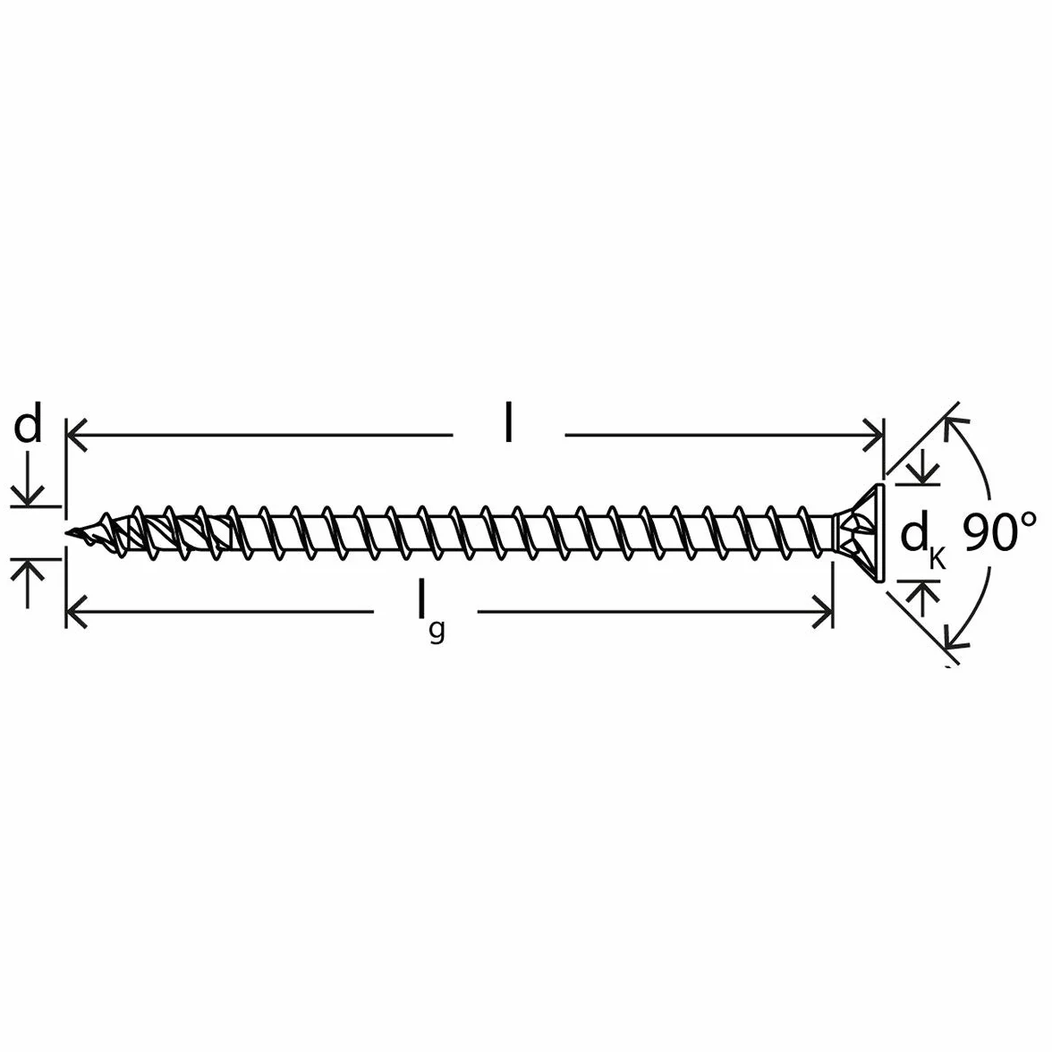 fischer 500 x wkręt do płyt wiórowych Power-Fast II 4,0x16, łeb stożkowy z gwiazdą wewnętrzną TX pełny gwint ocynkowany, niebieski pasywowany (nr art. 670148)
