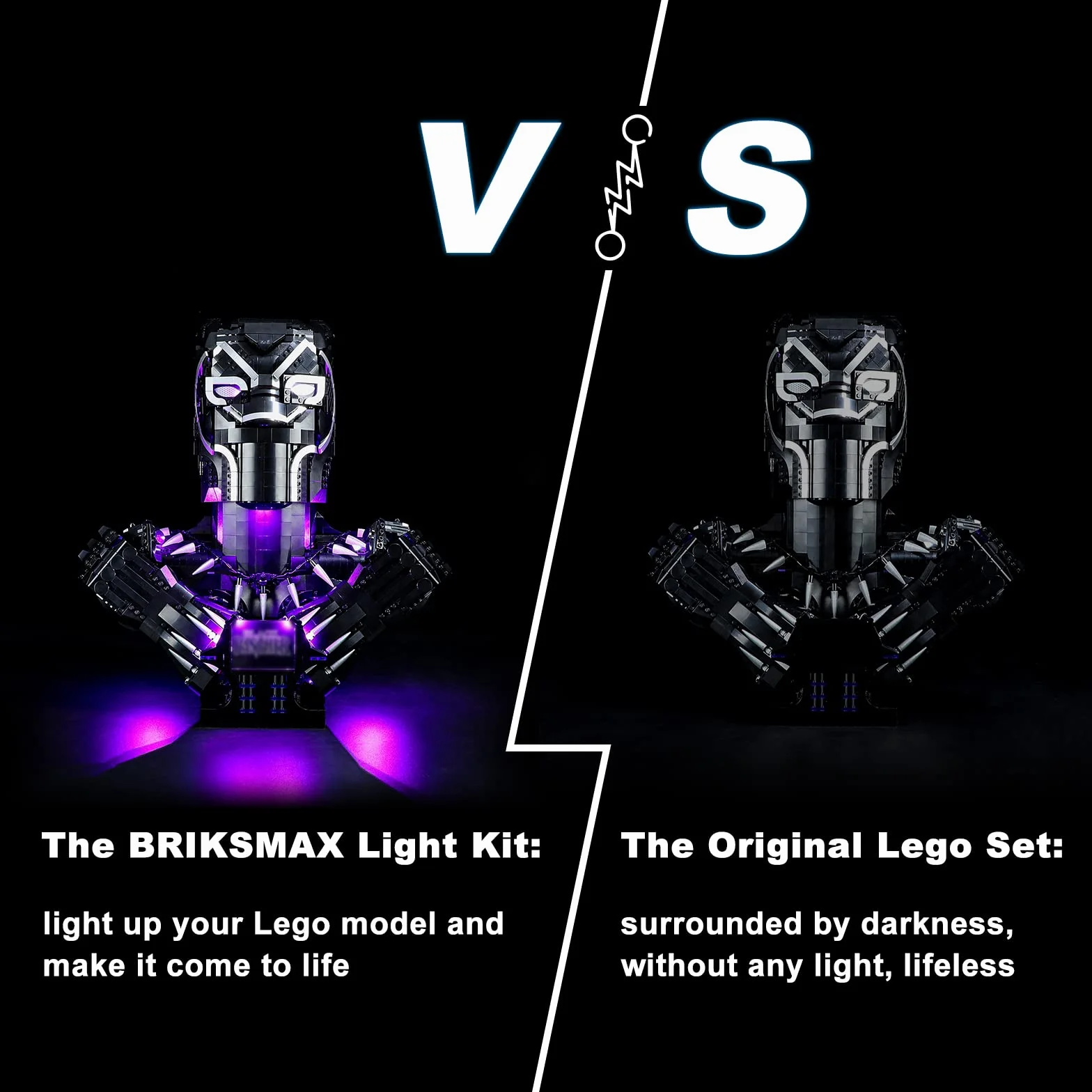 BRIKSMAX Oświetlenie LED do LEGO Black Panther – kompatybilne z klockami Lego Marvel
