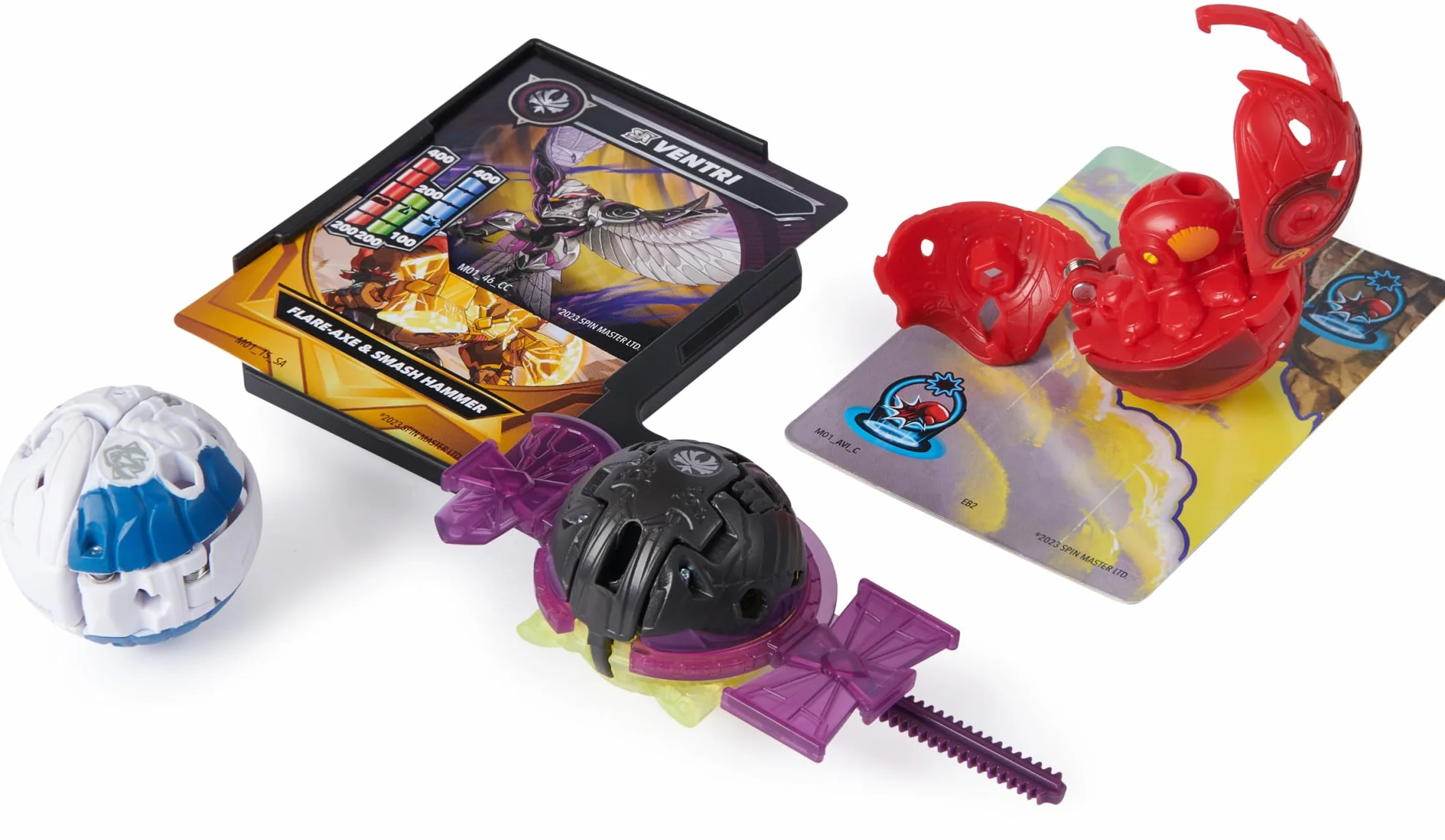 BAKUGAN Battle 5-pak, Special Attack Dragonoid, Ventri, Bruiser, Octogan, Trox; konfigurowalne, spinningowe figurki akcji, zabawki dla dzieci dla chłopców i dziewcząt w wieku od 6 lat