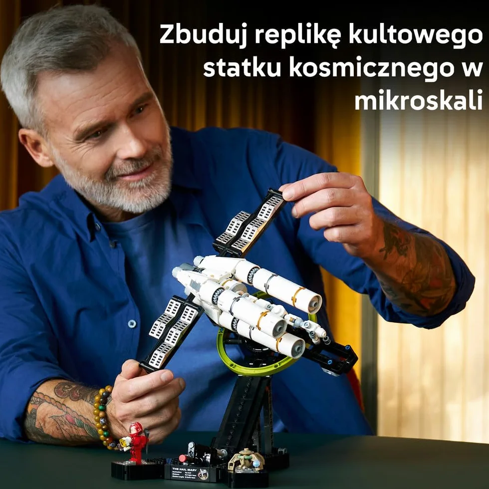 LEGO Icons Projekt Hail Mary, kolekcjonerski zestaw konstrukcyjny, model statku kosmicznego dla dorosłych, ozdoba do domu i biura, pomysł na prezent urodzinowy dla mężczyzny i kobiety 11389