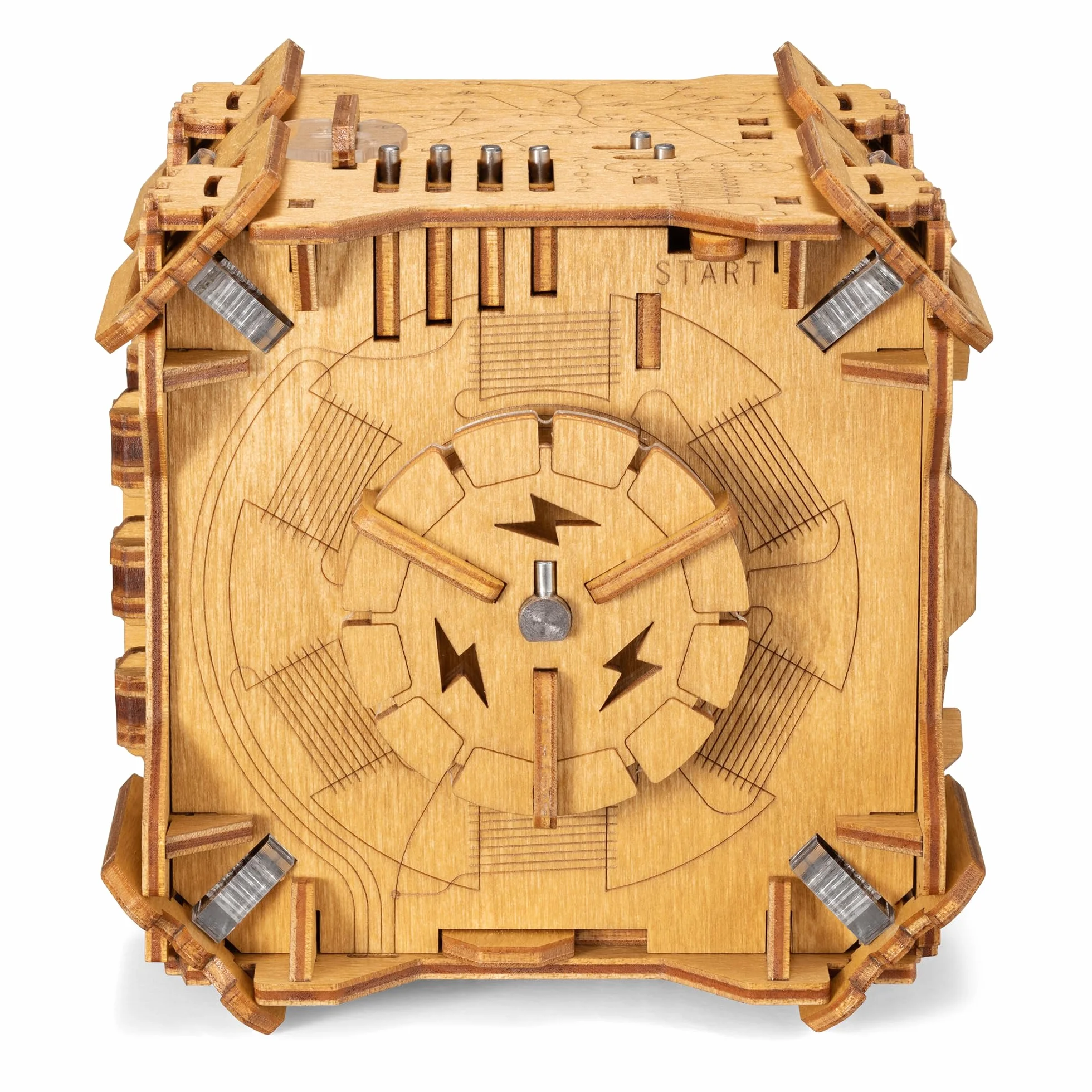 PUZZLE POTATO Tesla Puzzle Box - Escape Room gra z elektronicznymi zagadkami - pudełko na puzzle - gra logiczna dla dorosłych - pudełko na prezent