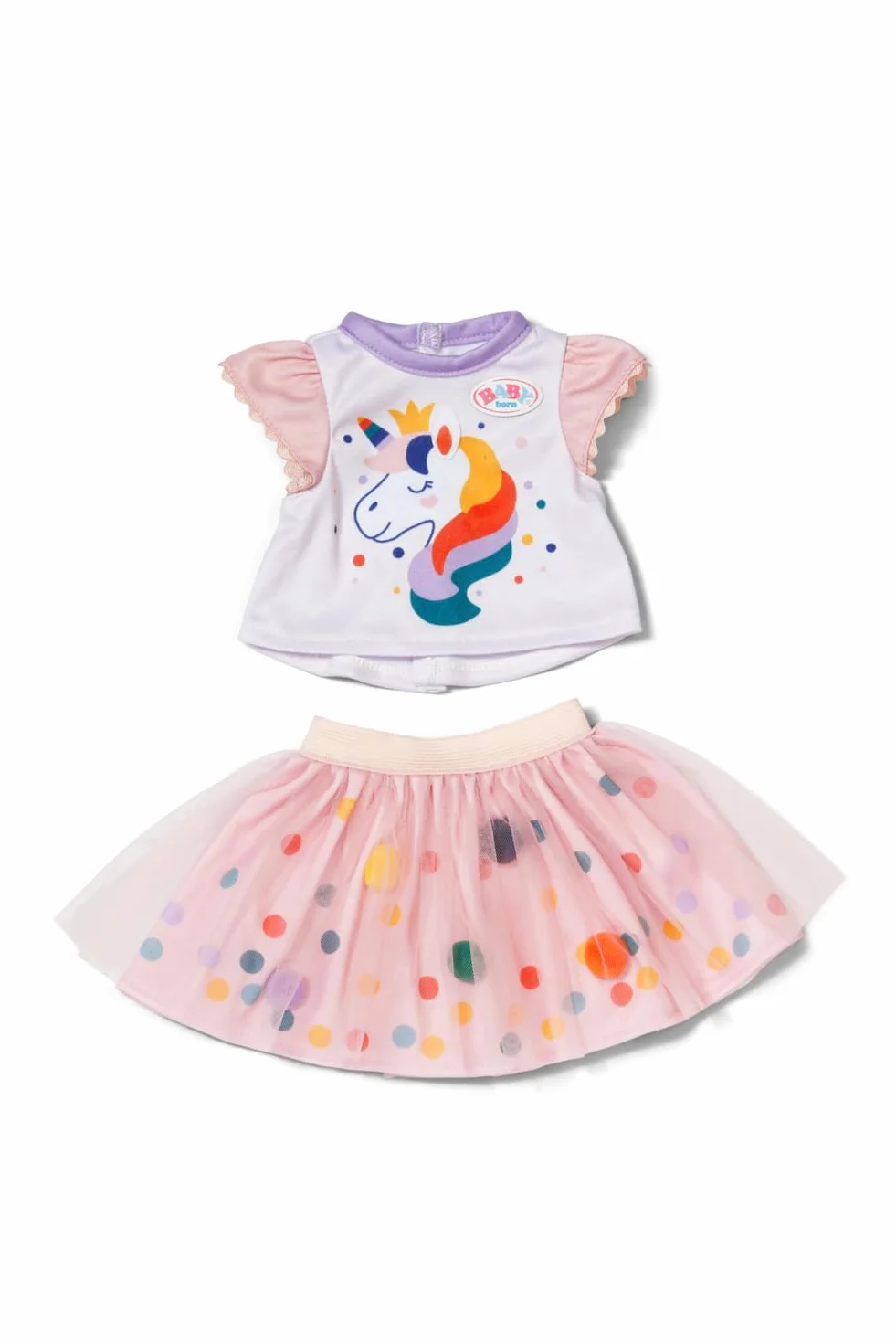 BABY born 871720 Sukienka z jednorożcem z tutu 43 cm