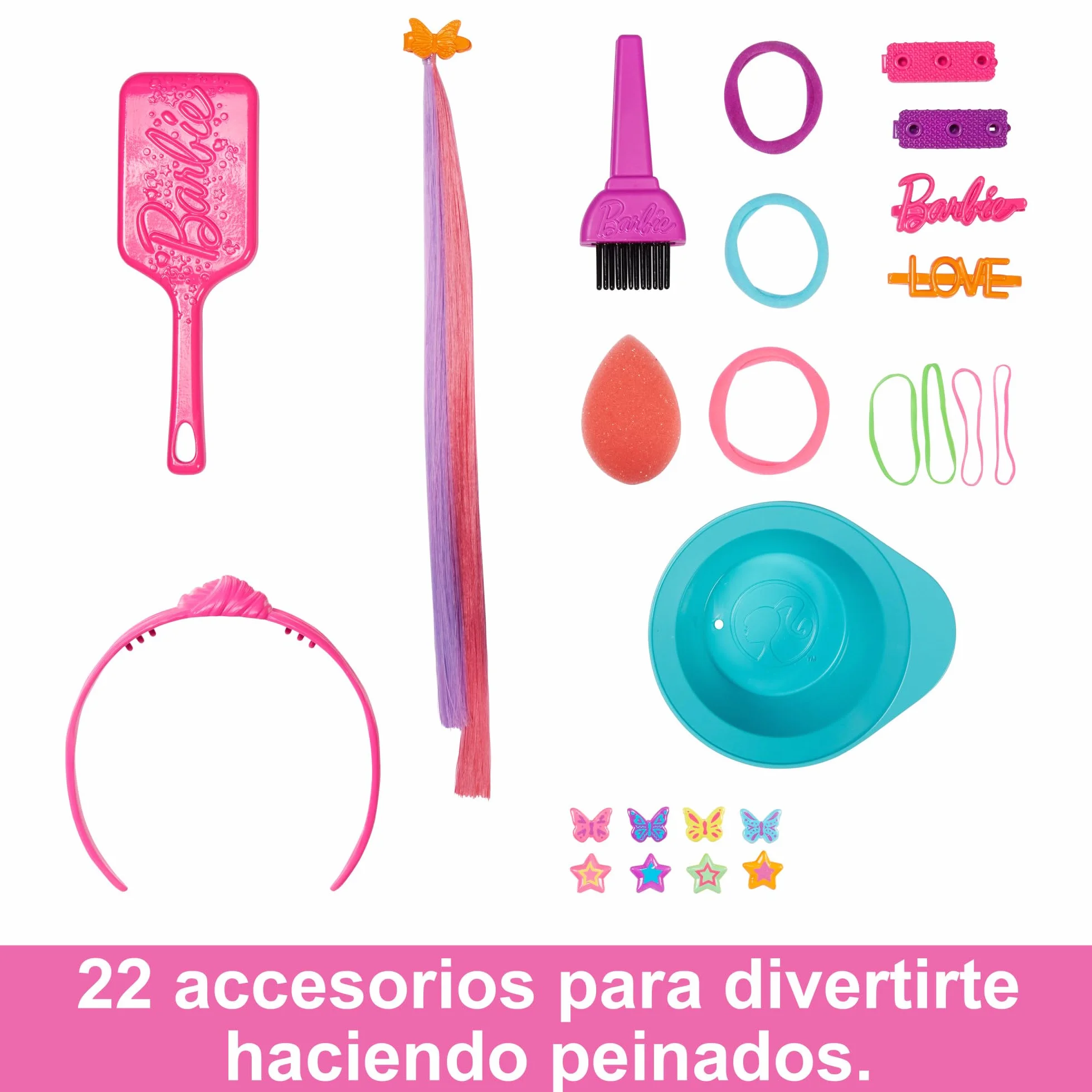 Barbie Totally Hair Głowa do stylizacji deluxe Color Reveal HMD78