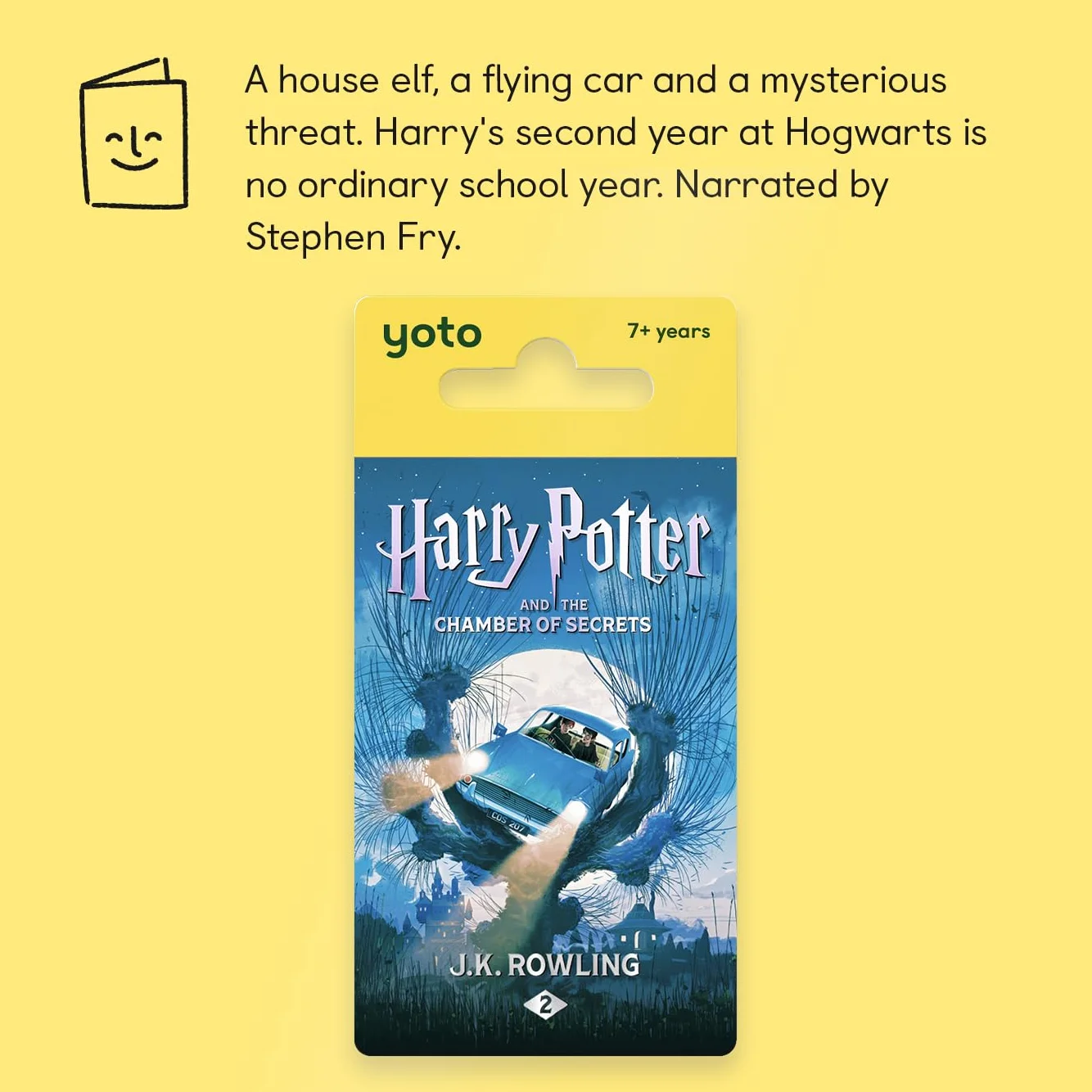 Yoto Harry Potter and the Chamber of Secrets karta dźwiękowa dla dzieci do odtwarzacza i mini urządzenia audio All-in-1