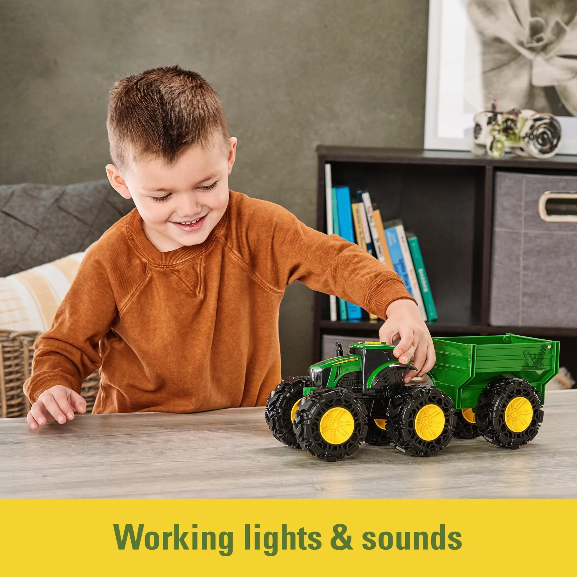 John Deere Traktor Z Przyczepą Zabawka, Wielokolorowy, Od 3 Lat