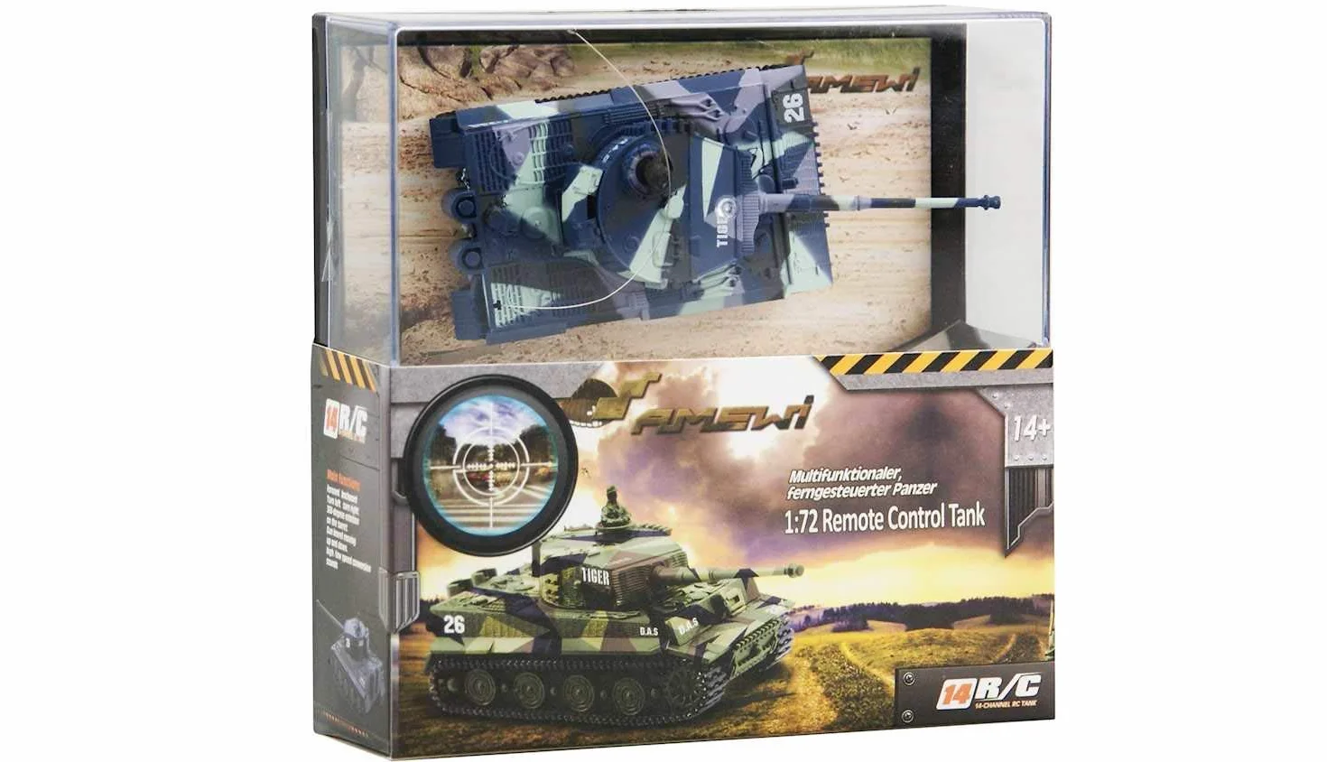 AMEWI 23016 Tiger M 1:72 zdalnie sterowany mini czołg