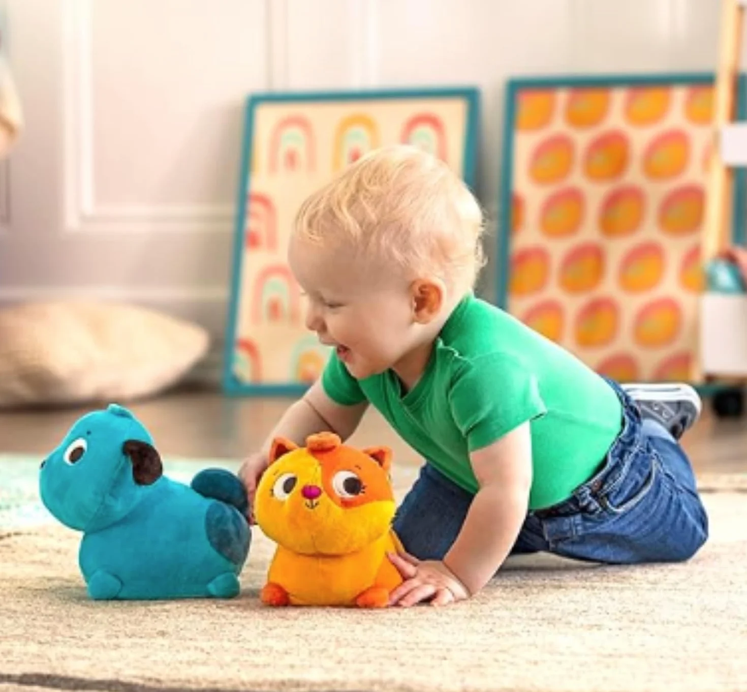 B. Toys By Battat Kot Przytulanka z Dźwiękami, Pomarańczowy, Od 6 miesięcy, BX2120Z