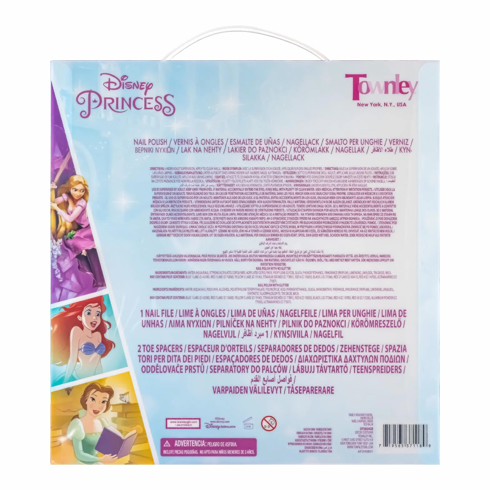 Disney Princess Lakier Wodny 15 szt Dziewczynki 3+ Prezent