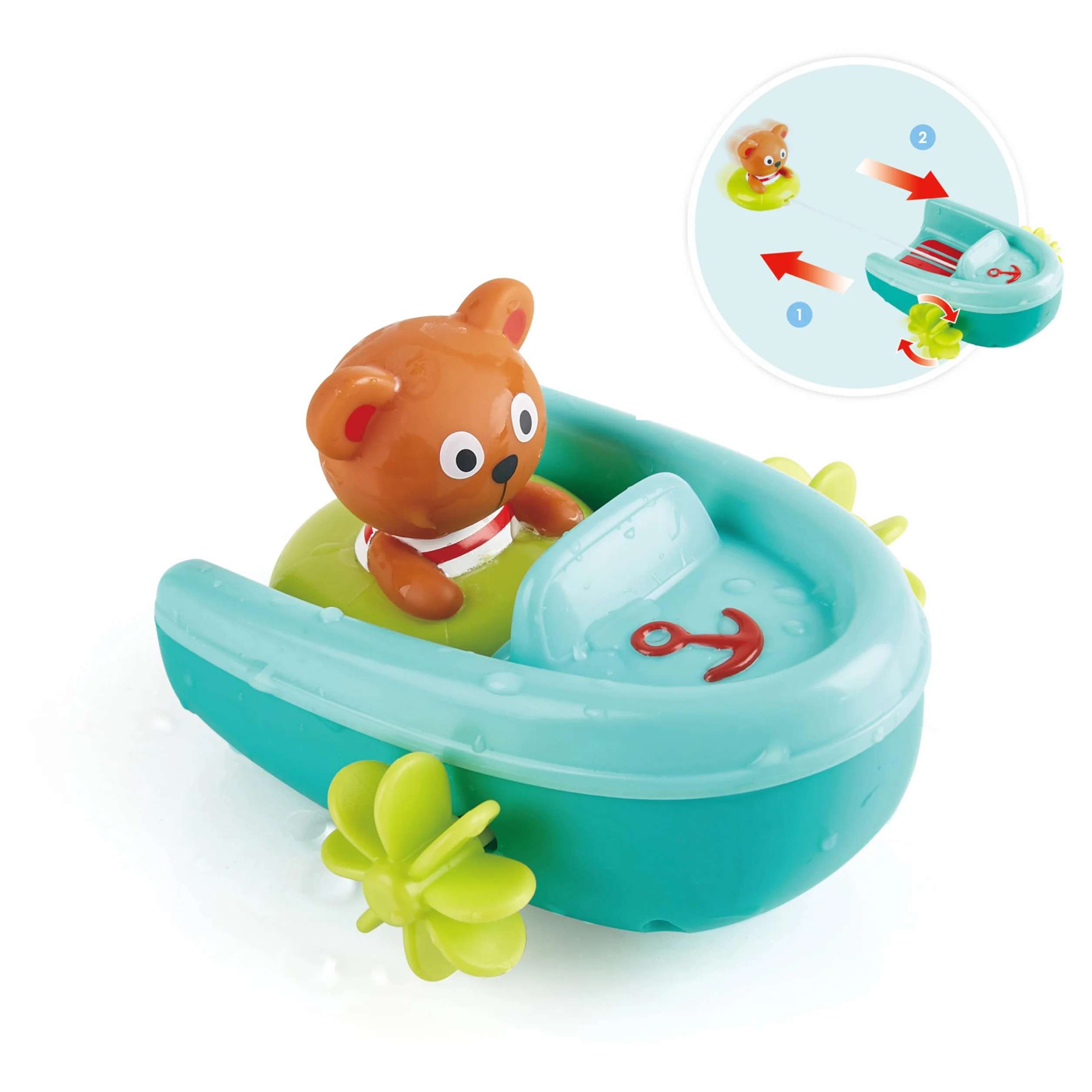 Hape - Schlauchboot mit Rückziehmotor