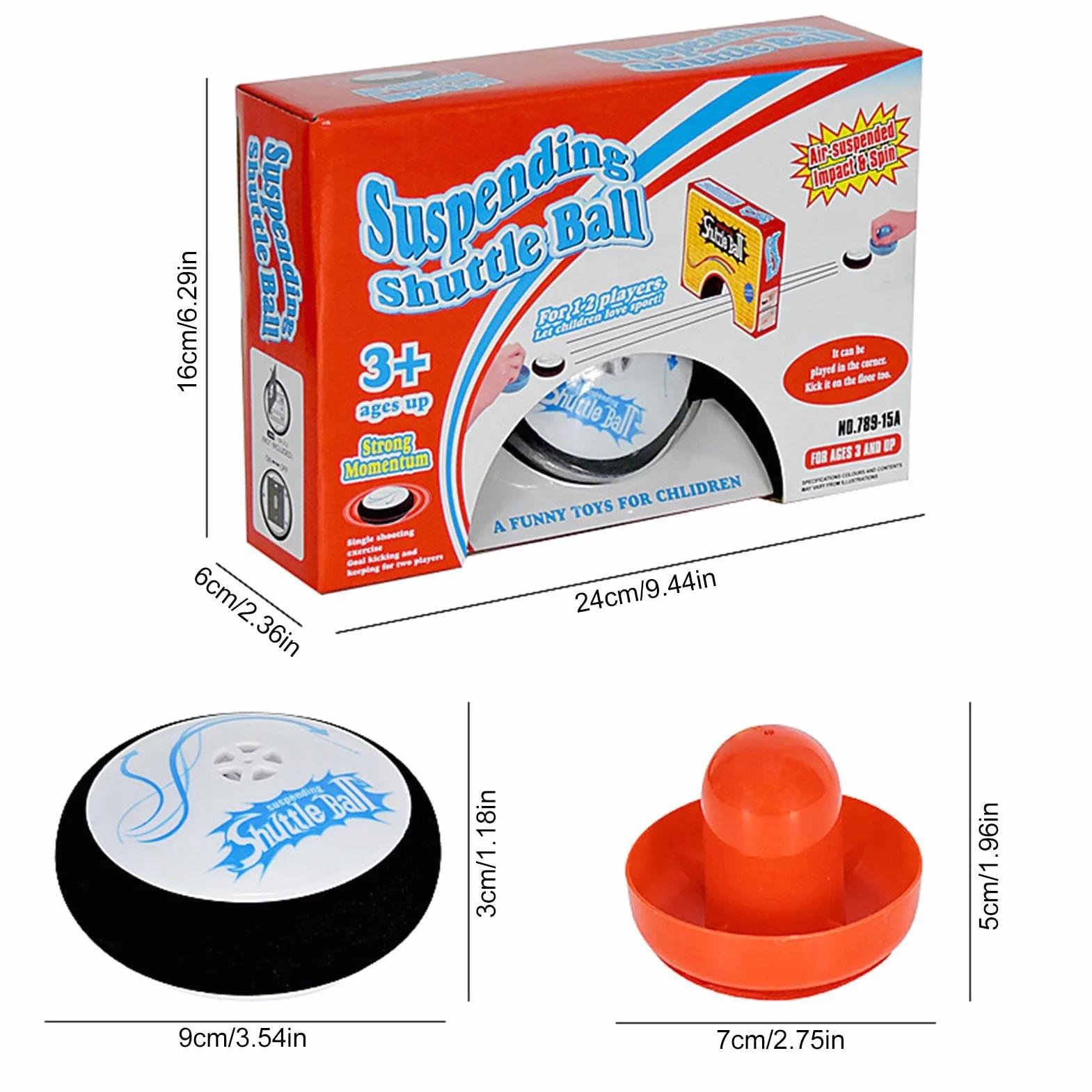 Hockey Pucks - Mini Hover Disc, Electric Sliding Paddle Set for Kids Play, Tabletop Hockey with Fast Action, Game Equipment, Novelty Puck for Indoor Sports and Fun