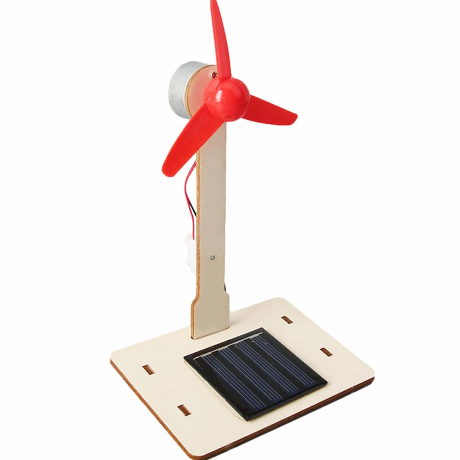 Wiatrak zasilany energią słoneczną | DIY turbina wiatrowa zasilana energią słoneczną, zabawki solarne edukacja zabawna zabawka prezent do dekoracji wnętrz ozdoba ogrodowa