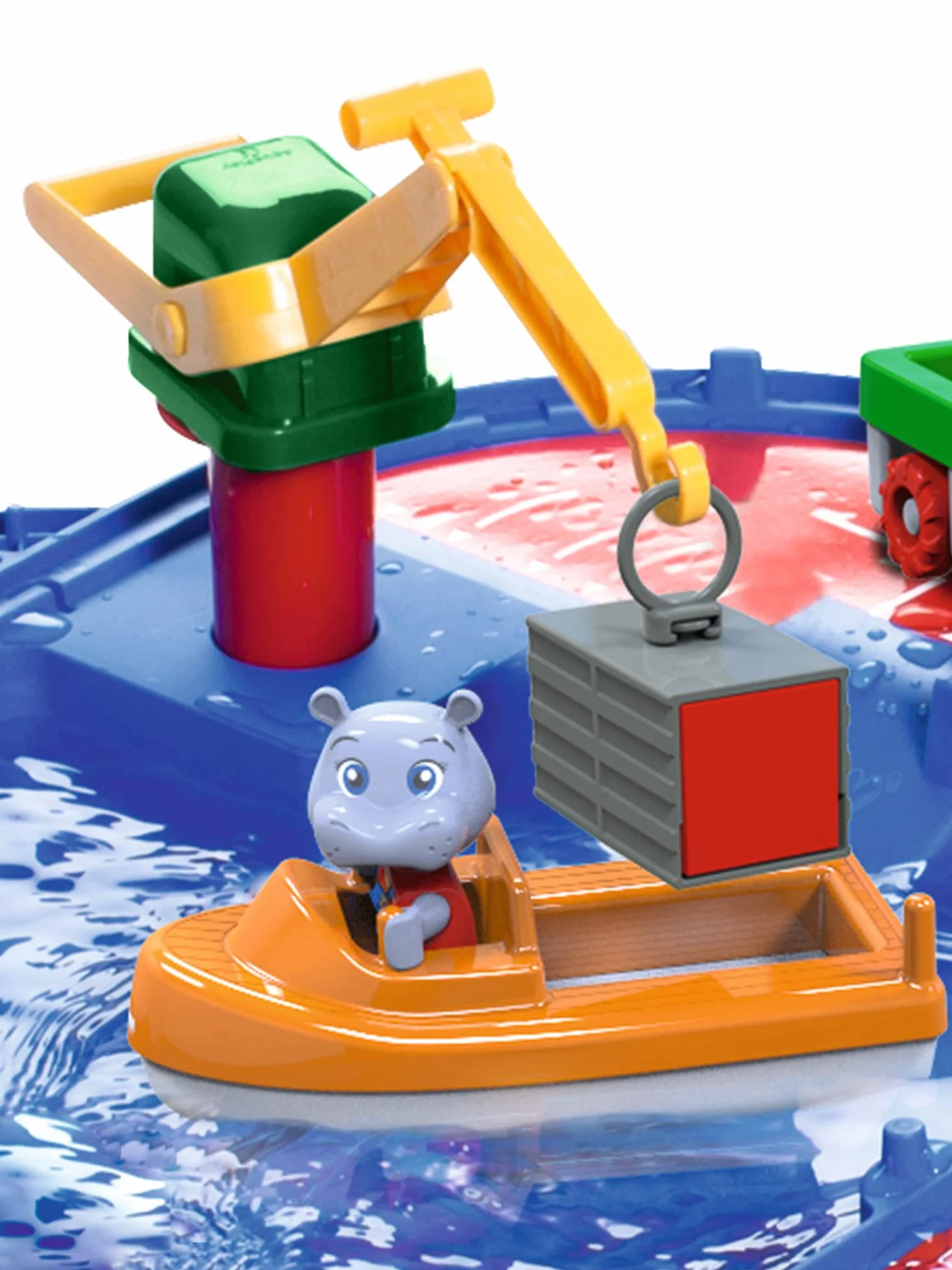 AquaPlay 870001544 dzieci do zabawy | Stolik na wodę z systemem kanałów i bramkami blokującymi, stacja ładująca i koło wodne, odpowiedni dla dzieci w wieku od 3 lat
