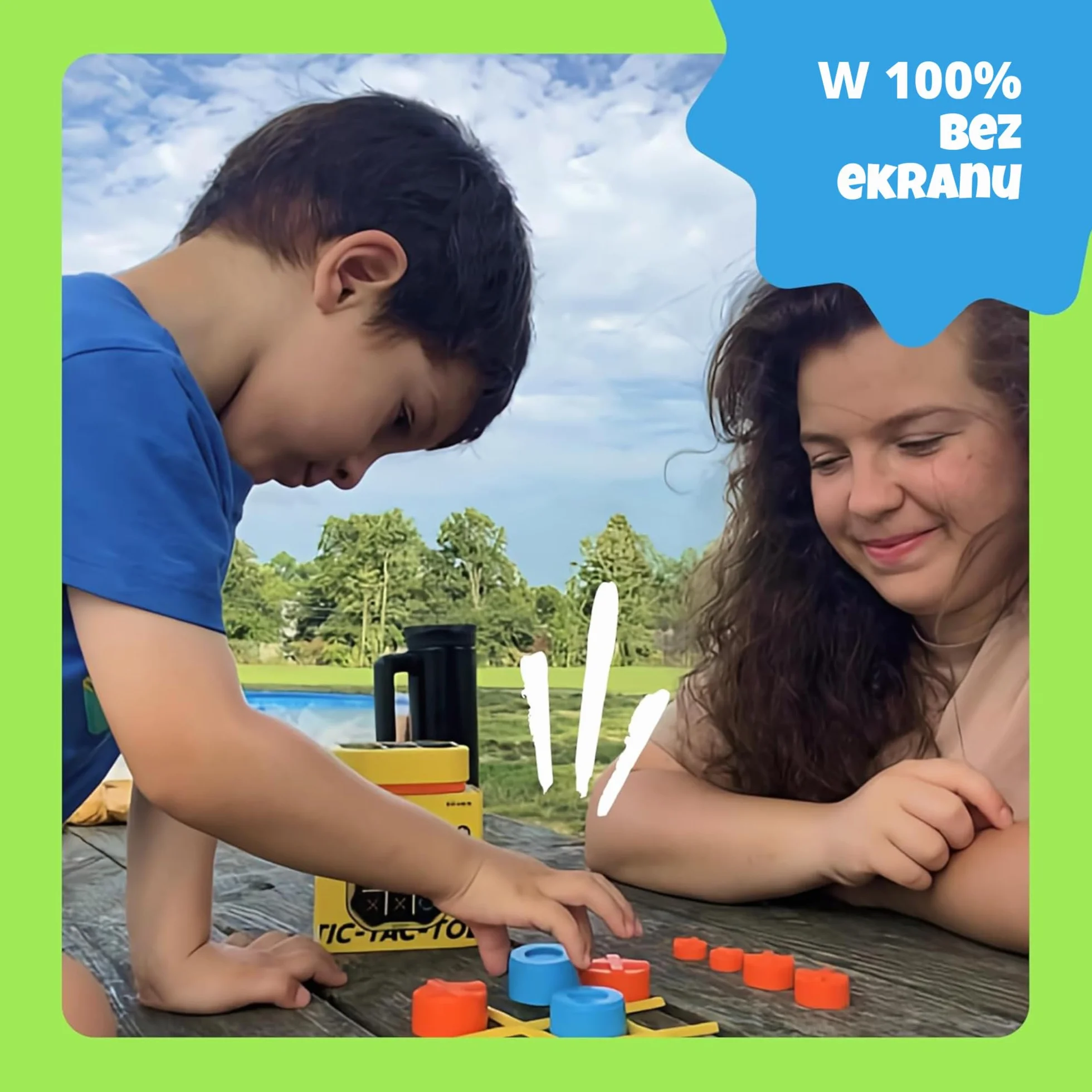 GiiKER Tic Tac Toe Bolt Game, przenośna konsola do gier logicznych 3 w 1, przenośne gry podróżne dla edukacji i rozwoju pamięci, prezenty urodzinowe dla wszystkich grup wiekowych (zielony)