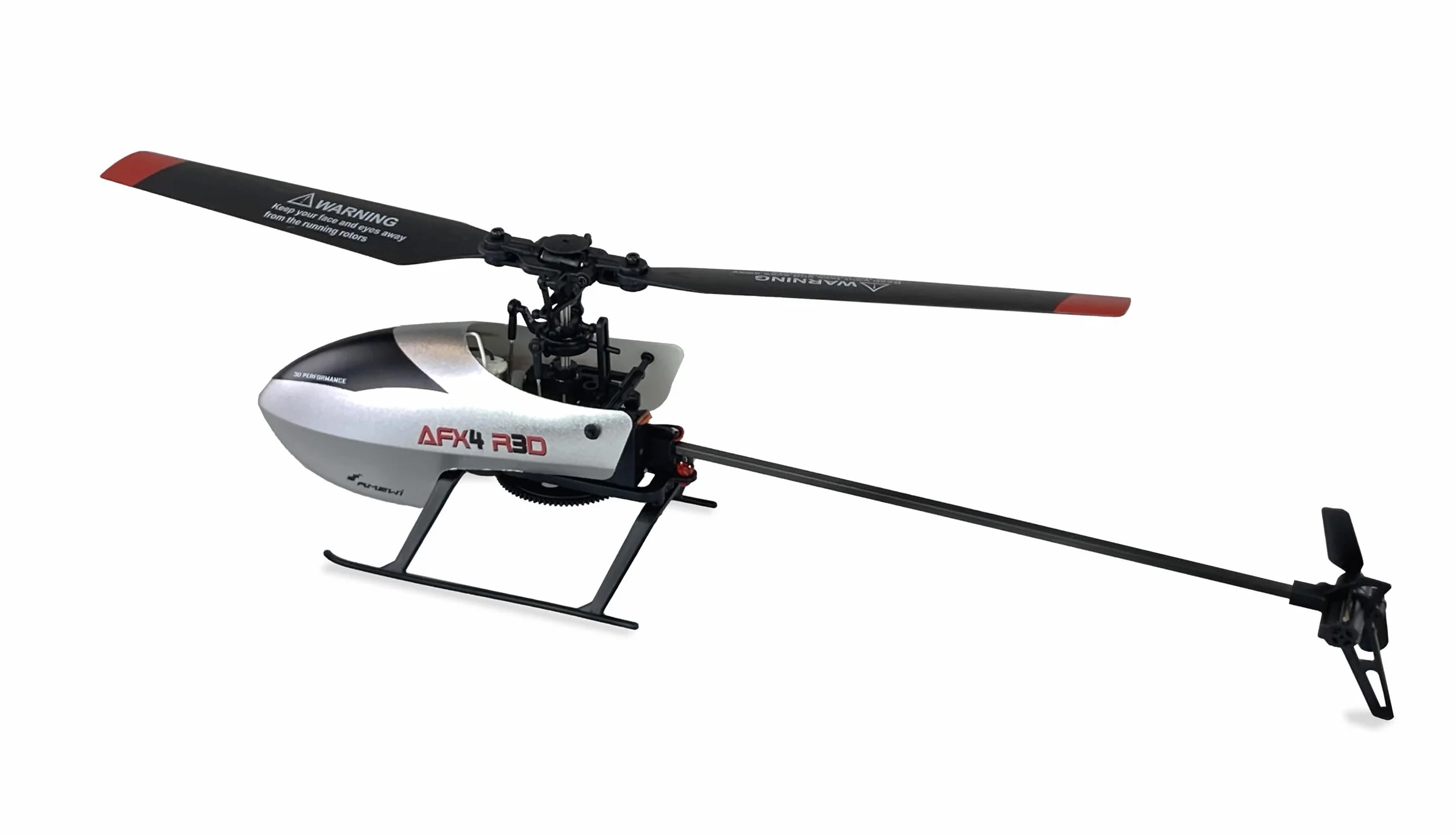 Amewi 25329 AFX4 R3D helikopter z pojedynczym rotorem, 4-kanałowy 6G, w zestawie funkcja toczenia 3D, automatyczne uruchamianie i automatyzacja RTF