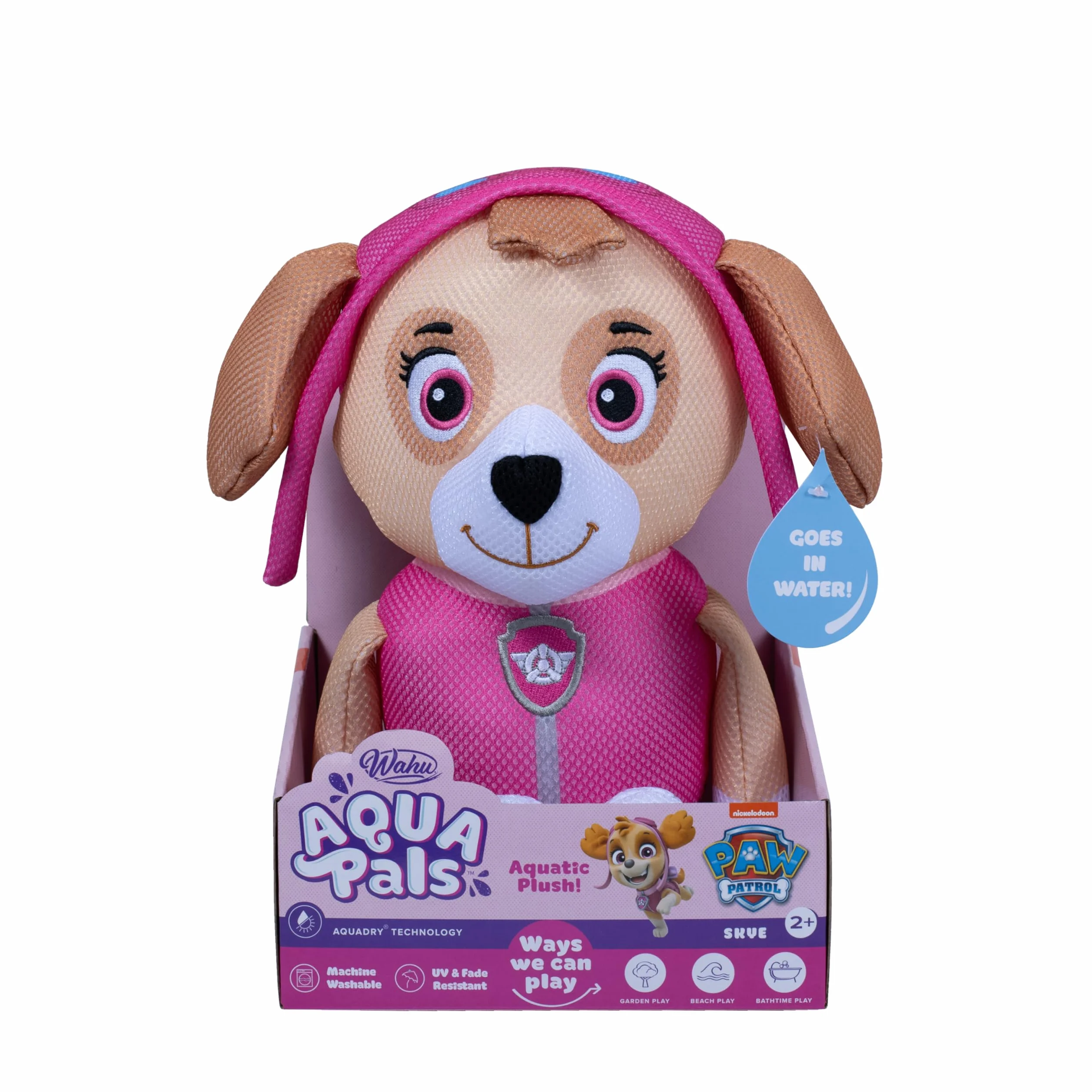 Wahu 930457 Aqua Pals Paw Patrol Skye średnie pudełko na platformie, Multi