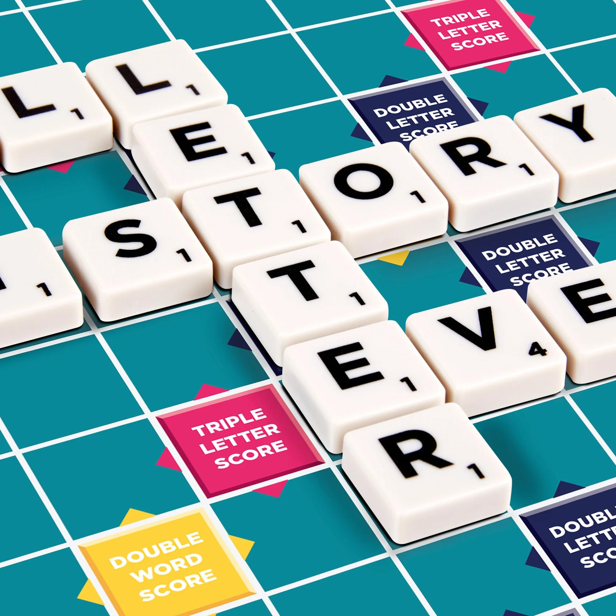 Scrabble Crossword - Classic Board Game - 100 Letter Tiles - 4 Racks - 1 Letter Bag - Instructions Included - for 2 to 4 Players - Gift For Kids 10 +, Y9592, Pack of 1