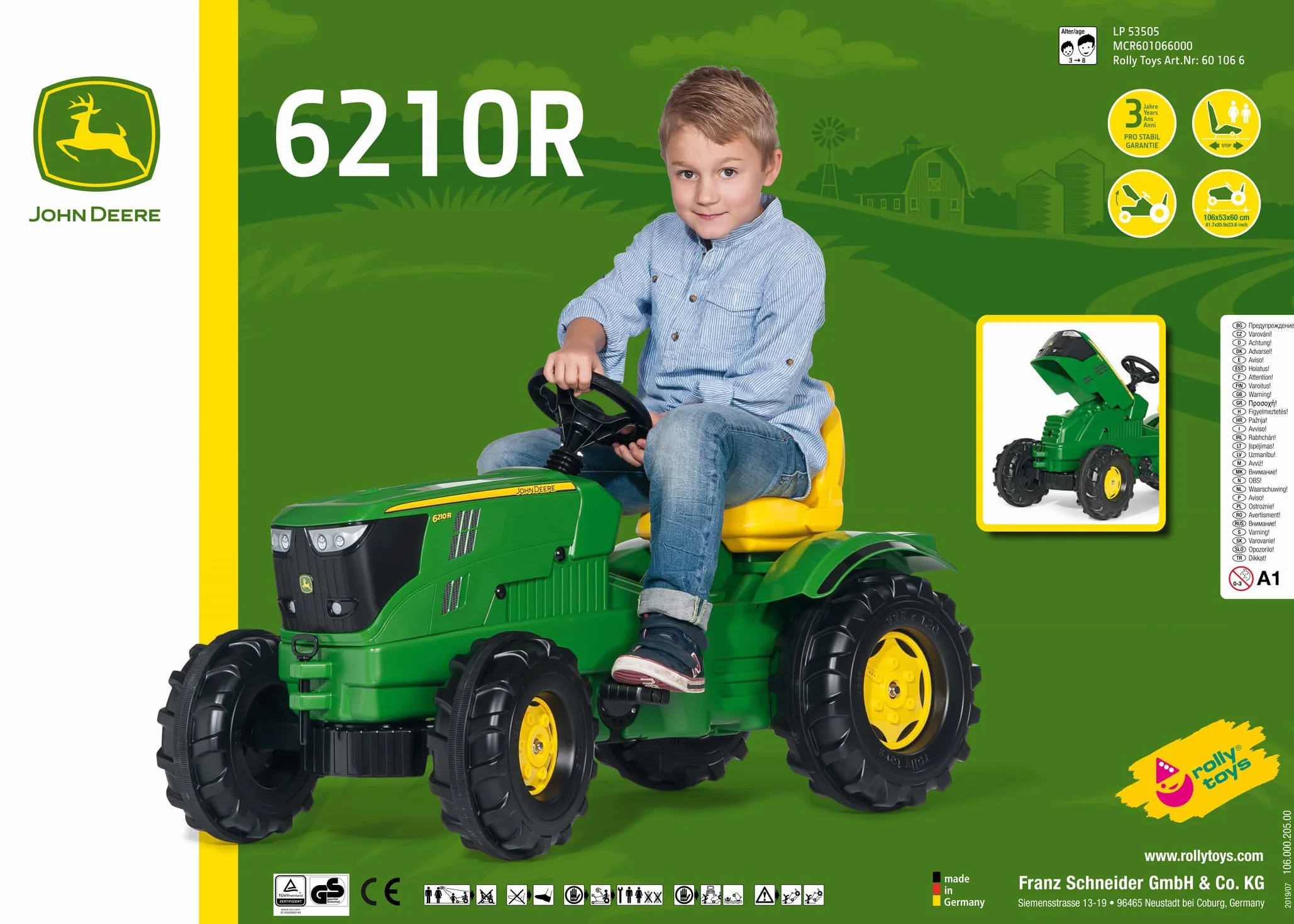 Rolly 60/106/6 John Deere traktor