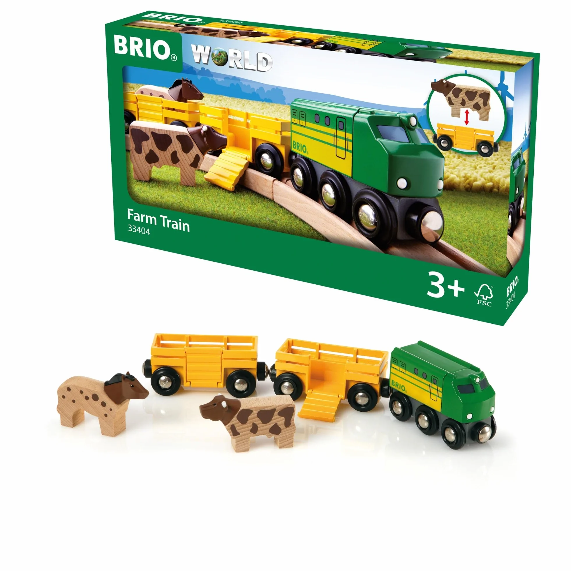 BRIO World Bauernhof-Zug
