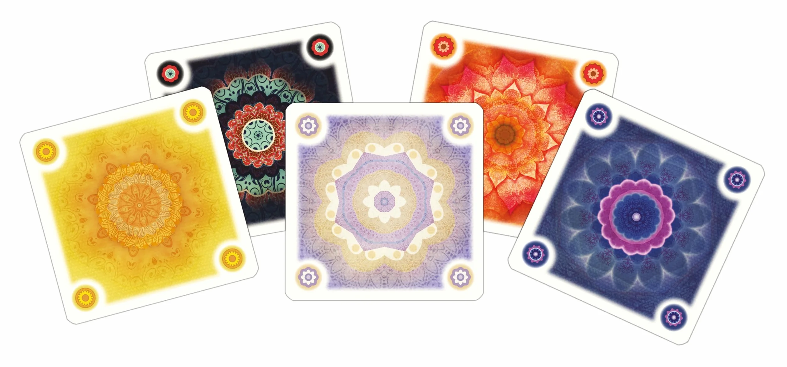 Lookout, Flowers: gra mandala, gra rodzinna, gra karciana, dla 2-4 graczy, od 10 lat, 30 minut, niemiecki