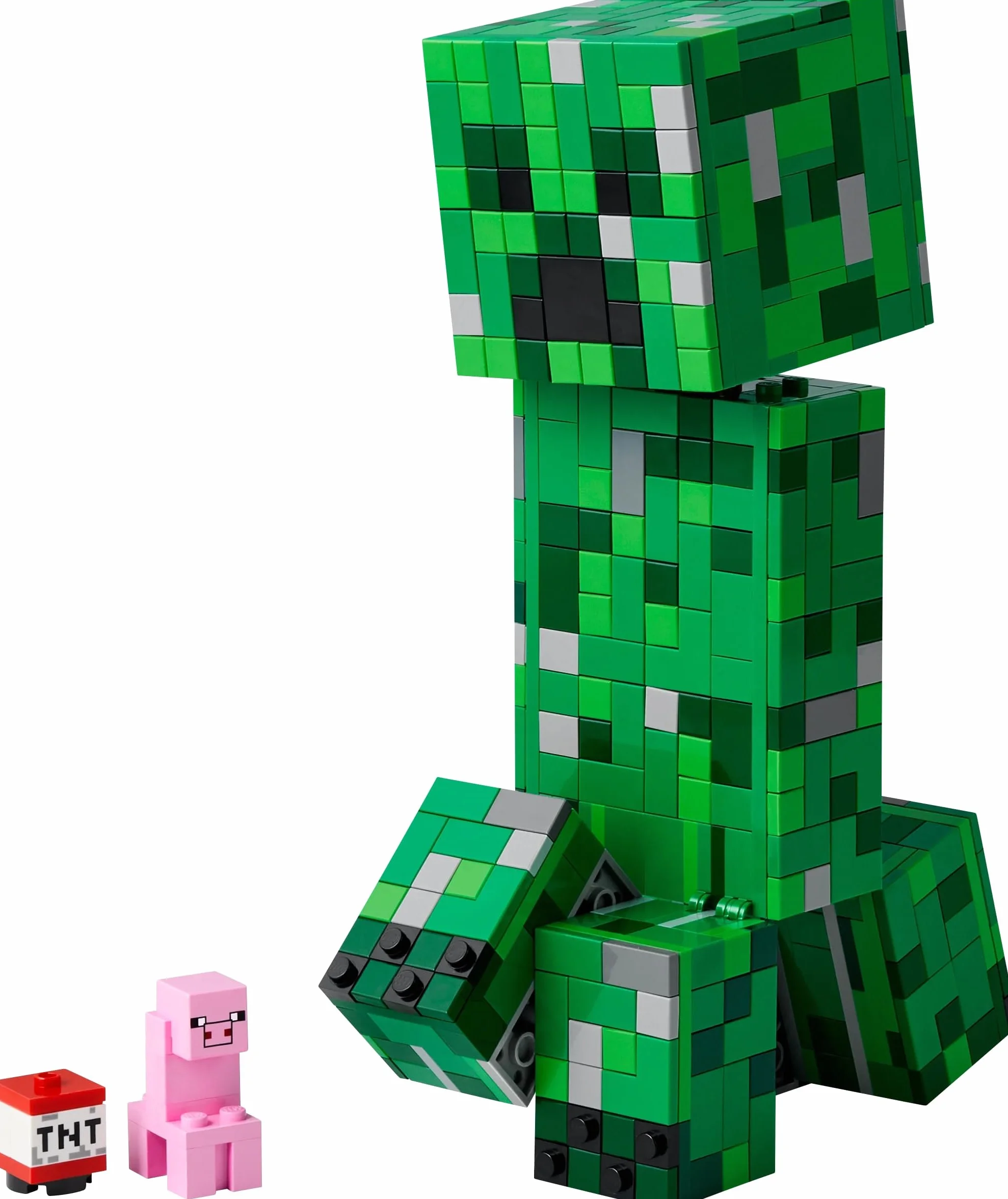 LEGO Minecraft Creeper, zabawka konstrukcyjna dla 10-latka z figurką akcji, zestaw dla gracza i pomysł na prezent dla chłopca i dziewczynki, fana gry wideo, ozdoba do pokoju dziecięcego 21276