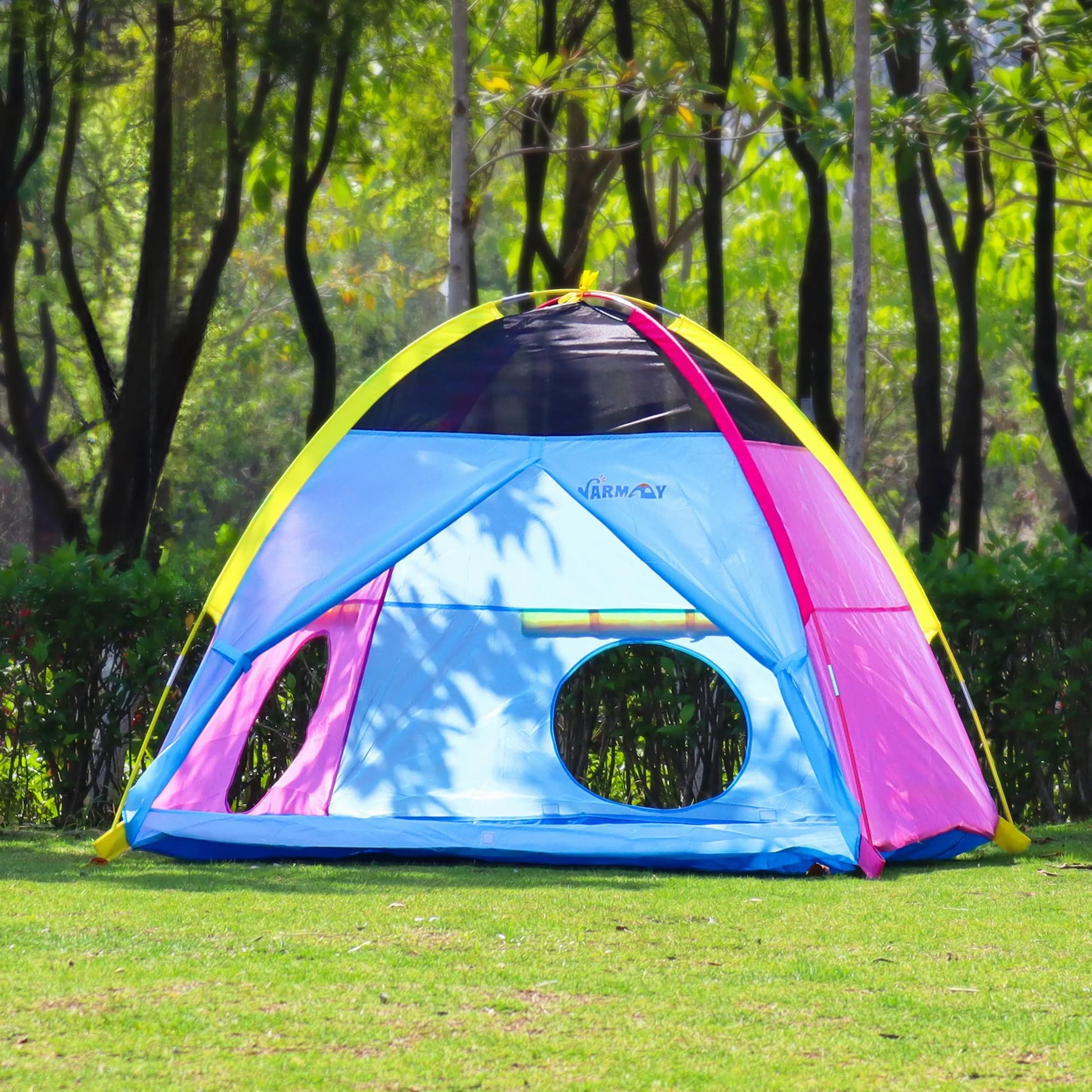 NARMAY® Namiot do zabawy Easy Joy namiot kopułowy dla dzieci do wewnątrz/na zewnątrz - 152 x 152 x 111 cm
