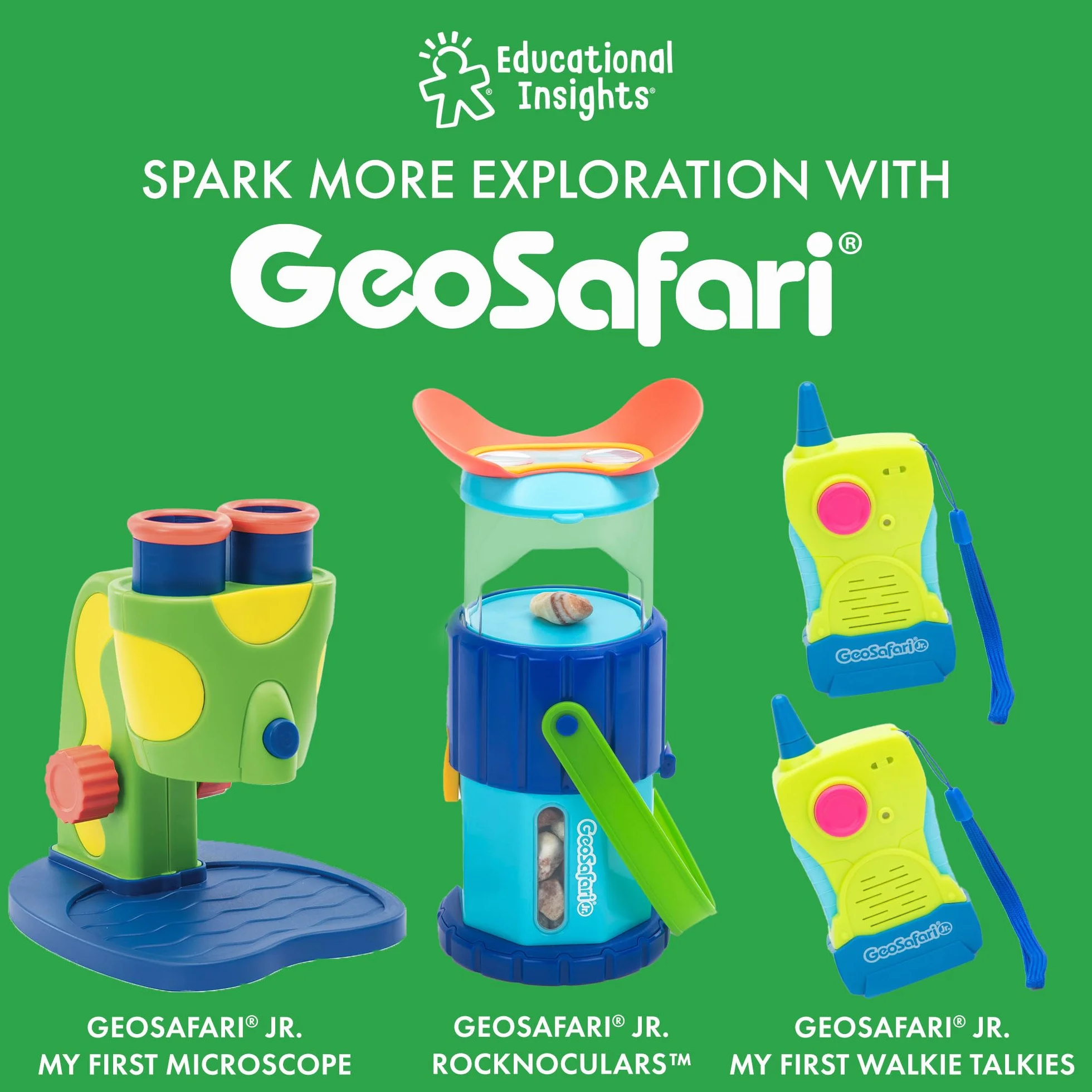 Mój pierwszy teleskop, zabawkowy STEM, zabawkowy teleskop do astronomii od Learning Resources GeoSafari Jr., dla chłopców i dziewcząt powyżej 4 lat