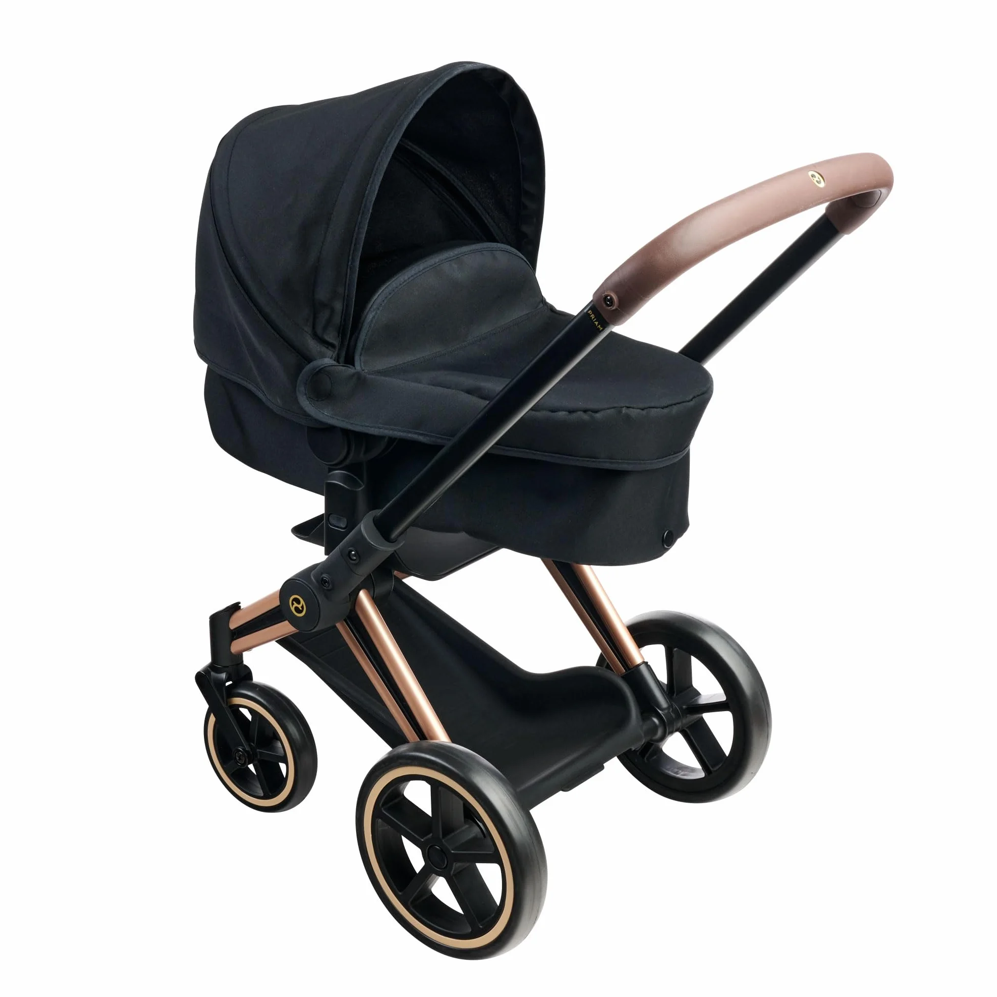 Corolle - 9000141870 - Wózek dziecięcy 3 w 1 Cybex, czarny, akcesoria, dla ośmiornic 36 i 42 cm, od 3 lat