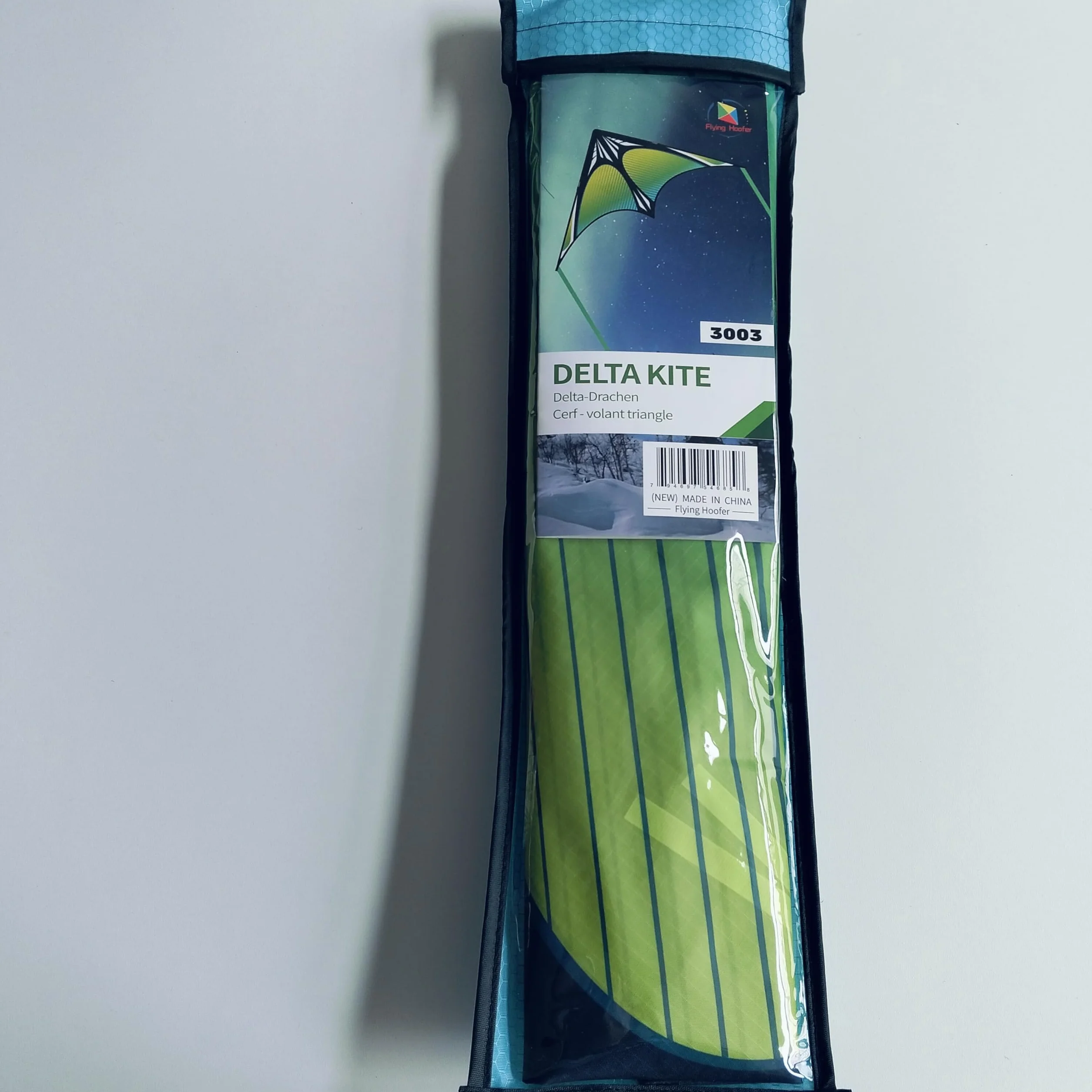 Smok Delta dla dorosłych i dzieci – 160 cm x 70 cm – latawiec, łatwy do latania – w komplecie ze sznurkiem do latania o długości 300 m i uchwytem.