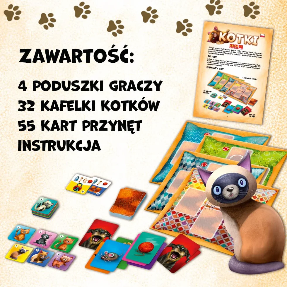 Trefl Kotki Szalona Gra Planszowa dla Całej Rodziny od 6 lat