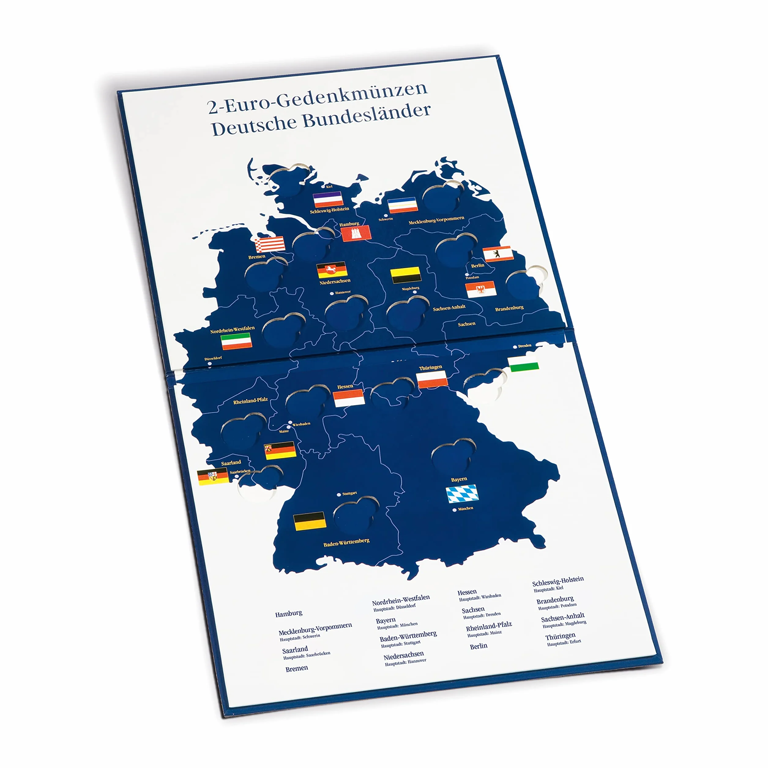 Presso Münzalbum für 2 Euro Münzen "Deutsche Bundesländer"