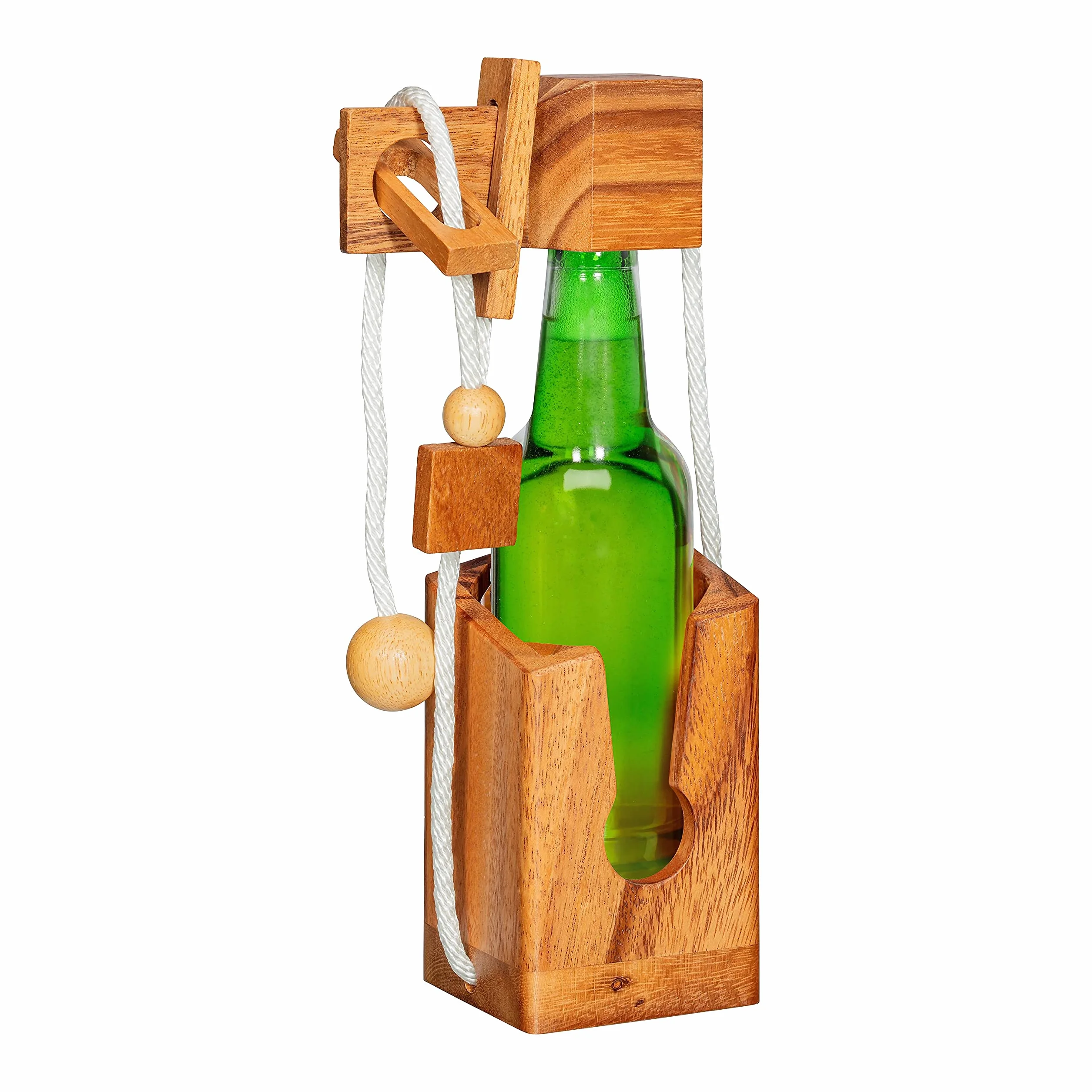 Mini Puzzle na butelki piwa, puzzle, 0,33 litra, drewniany sejf, pils, opakowanie prezentowe