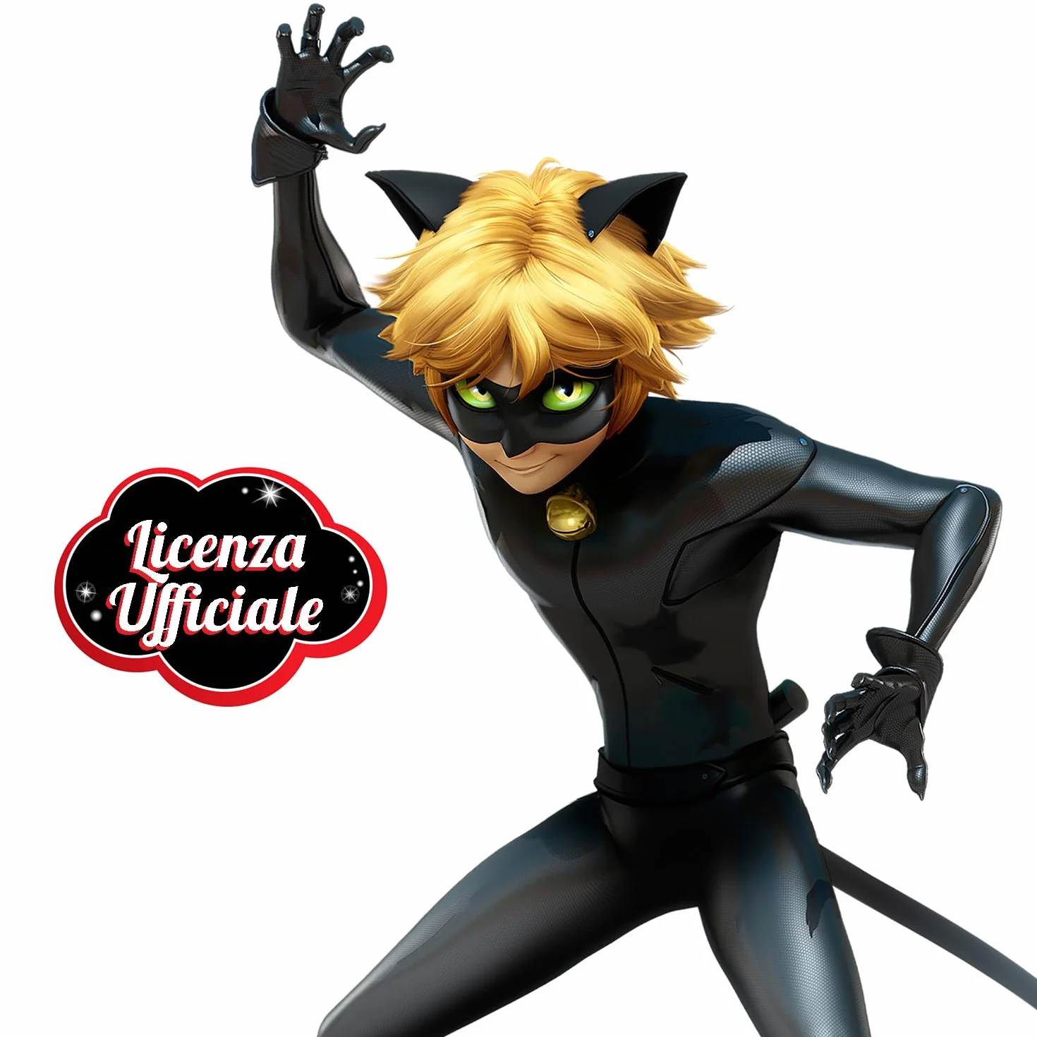 BANDAI - Miraculous Zestaw Do Przekształcania - Kostium Cat Noir - Superbohater Akcesoria - Kostium Dziecięcy Chat Noir - Oficjalna Licencja - Zabawka Dla Dzieci Od 4 Lat