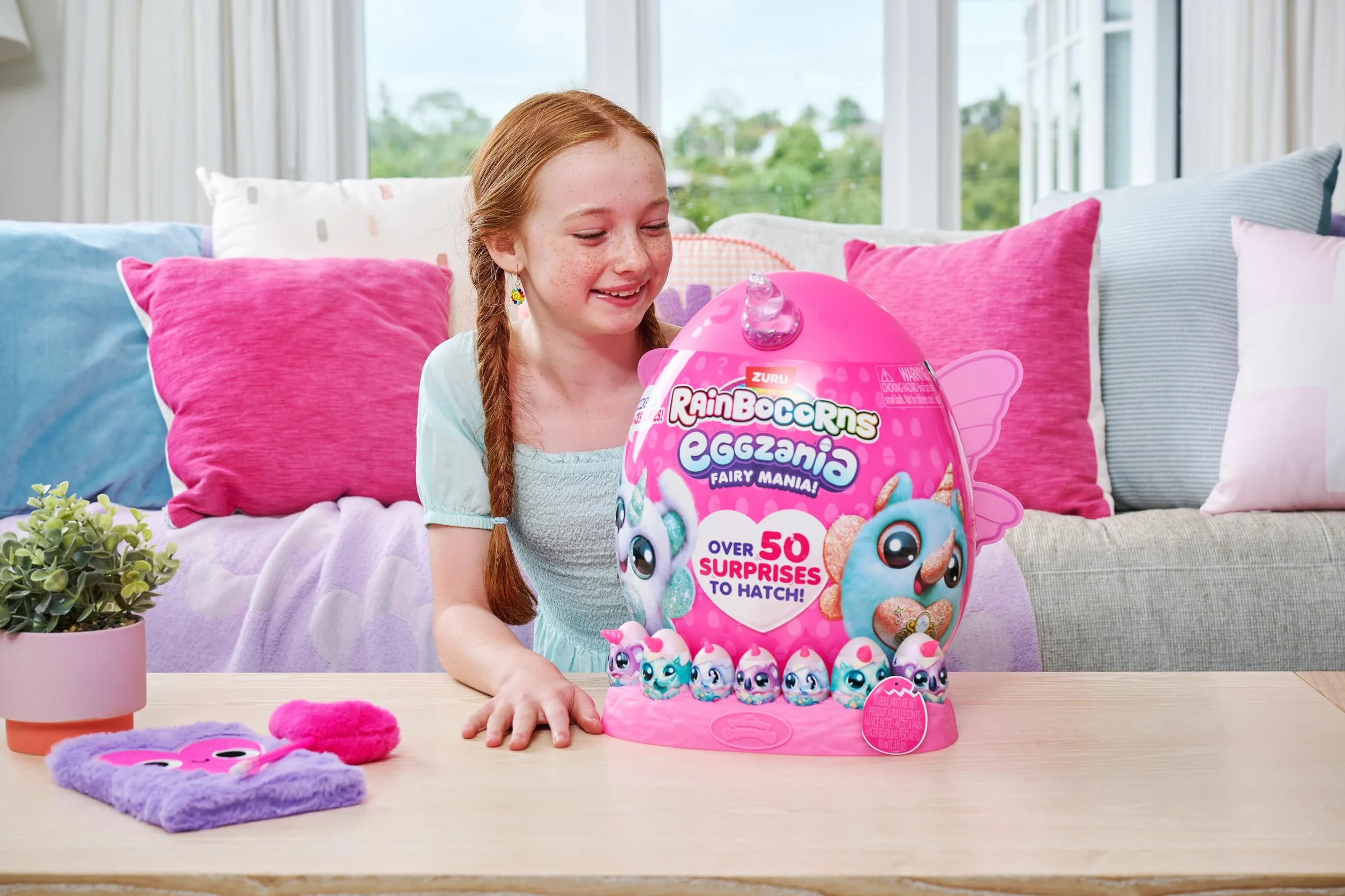 Rainbocorns Eggzania Fairy Mania Flippity‑Boo firmy ZURU – pluszowa zabawka kolekcjonerska z niespodziankami