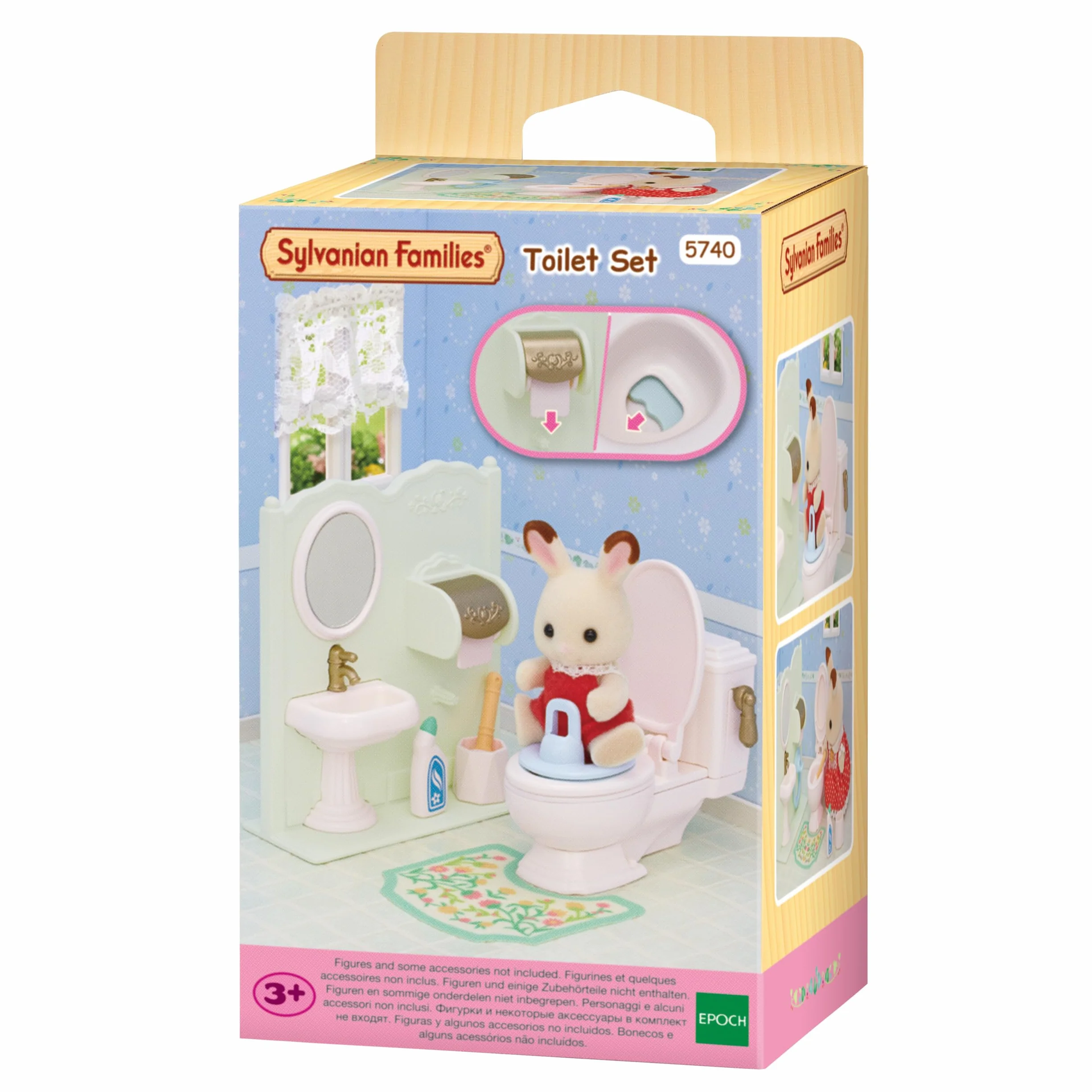 Sylvanian Families - 5740 Łazienka zestaw z toaletą - Zestaw do zabawy