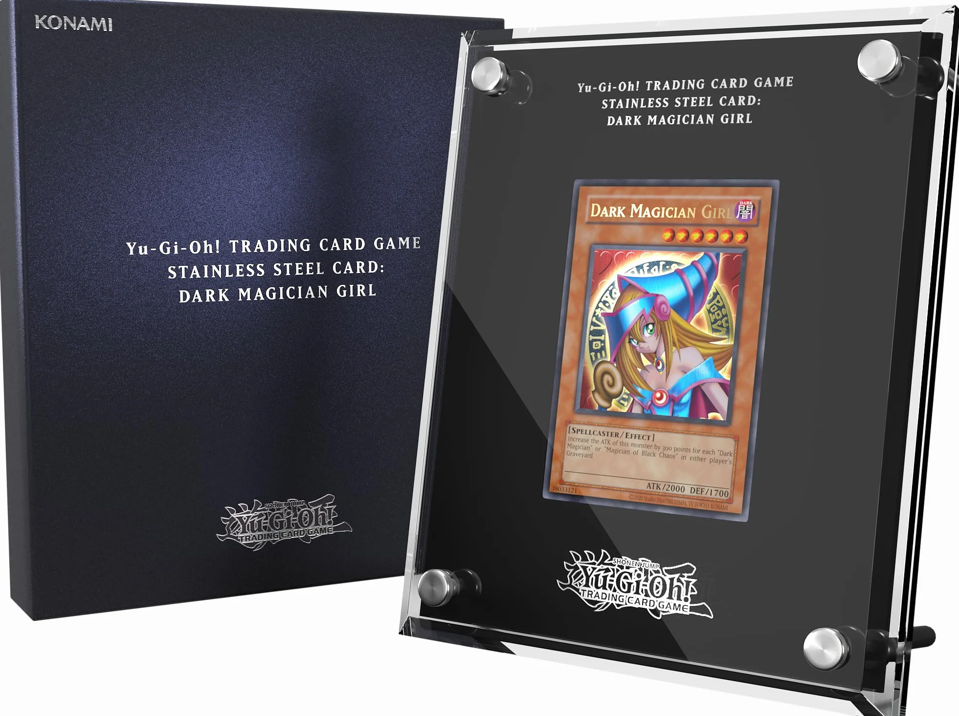 Konami Yu-Gi-Oh! TRADING CARD GAME Stainless Steel Card: Dark Magician Girl (Amazon Exclusive)
