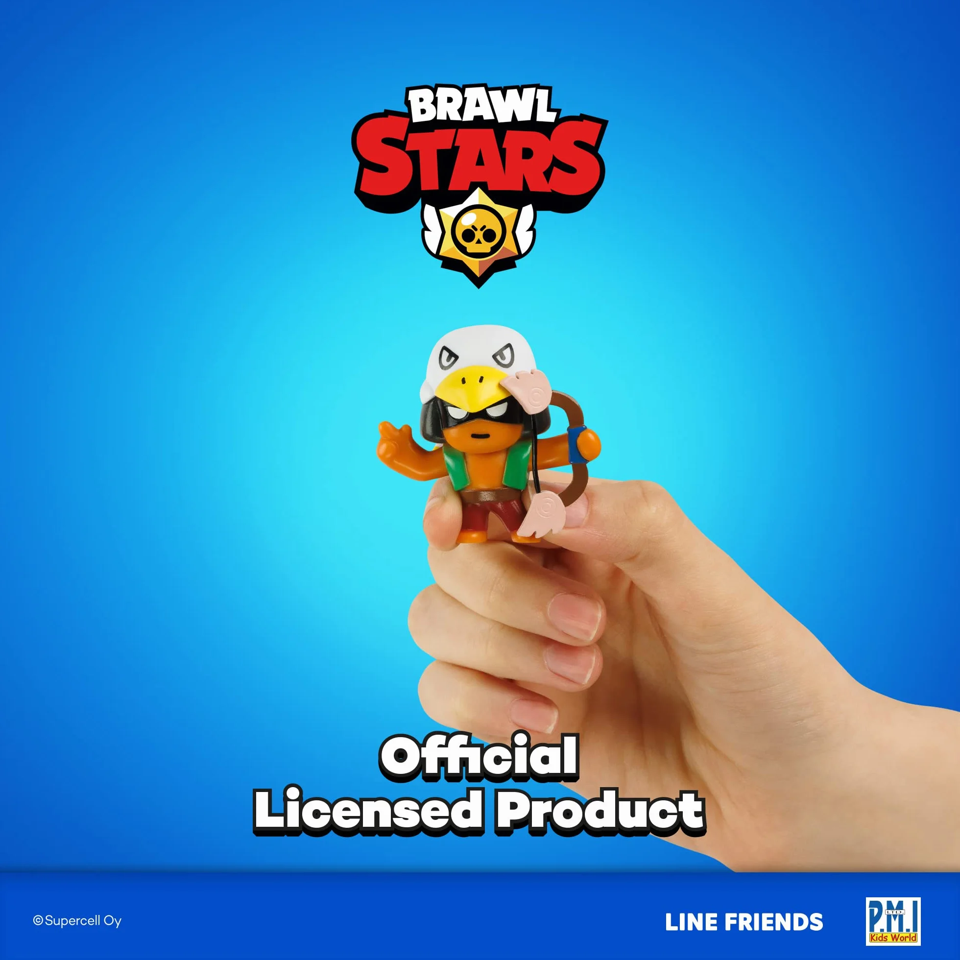 Brawl Stars Zestaw 8 mini figurek do kolekcjonowania | 2 tajemnicze postacie | 1 srebrna figurka | Figurki 5,1 cm | P.M.I. Oficjalnie licencjonowane zabawki | Supercell | Prezent dla graczy