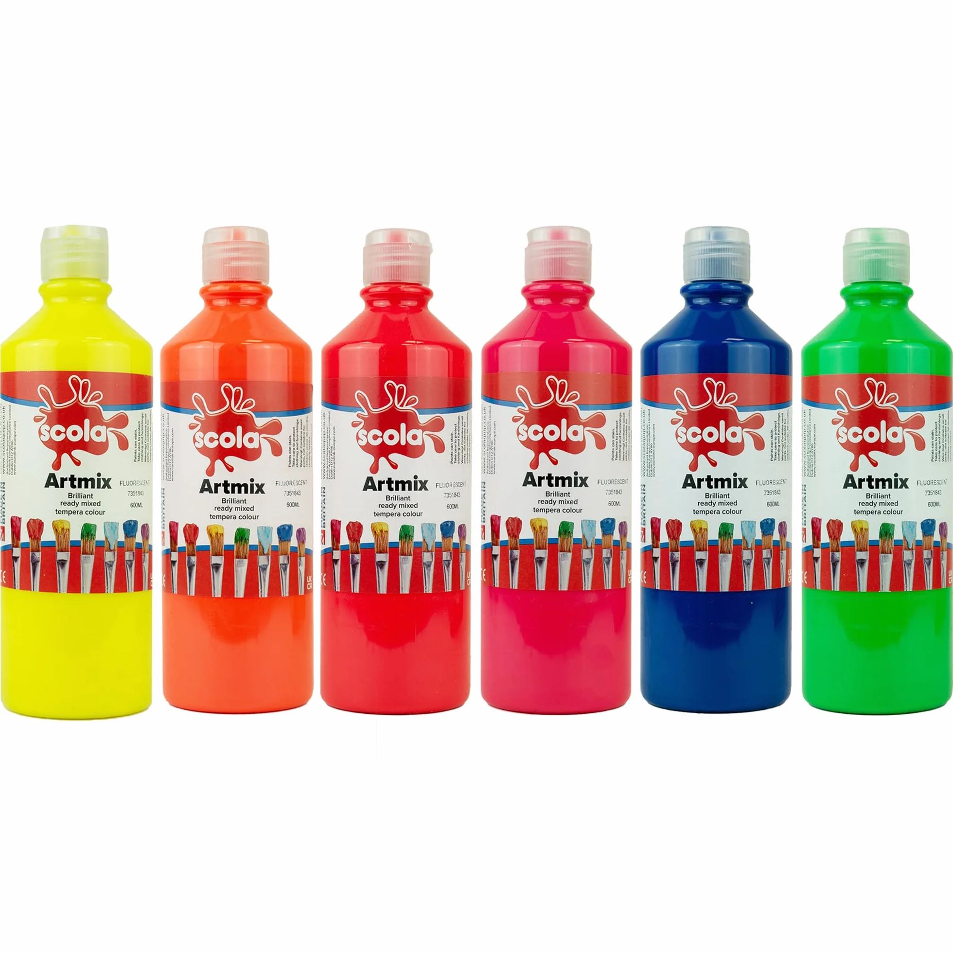 scola Artmix farba fluorescencyjna, 6 x 600 ml