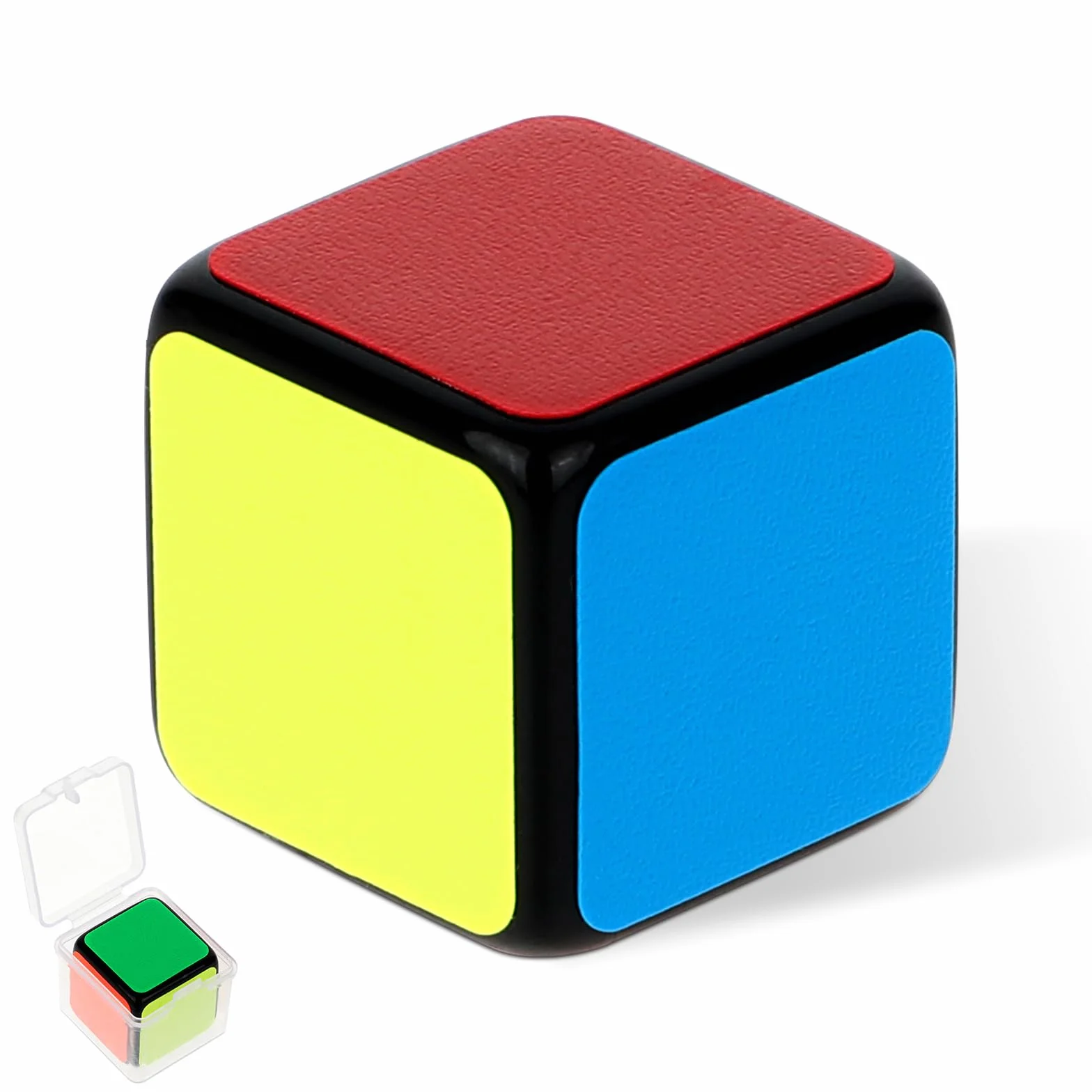 Qianyu Quick Restore 1x1 Speed Cube, bez naklejek, szybkie płynne obracanie, lekka magiczna kostka