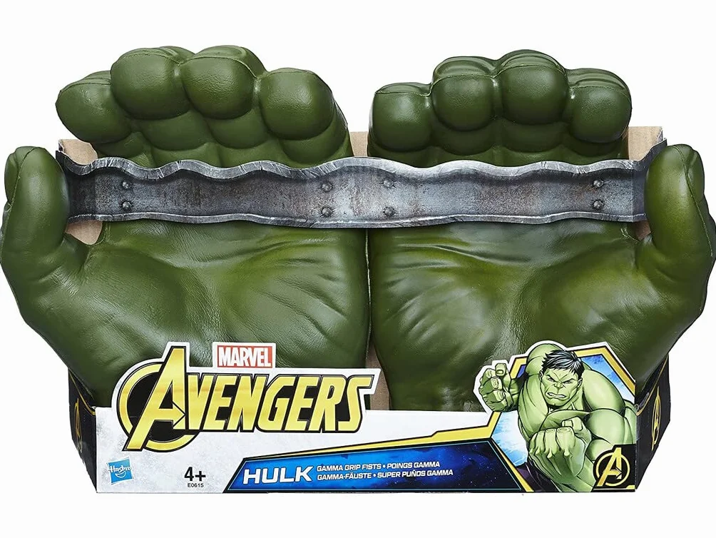 Avengers Marvel Hulk Gamma Grip Fists odgrywanie ról dla dzieci w wieku od 4 lat, 5 x 5 x 5 cm