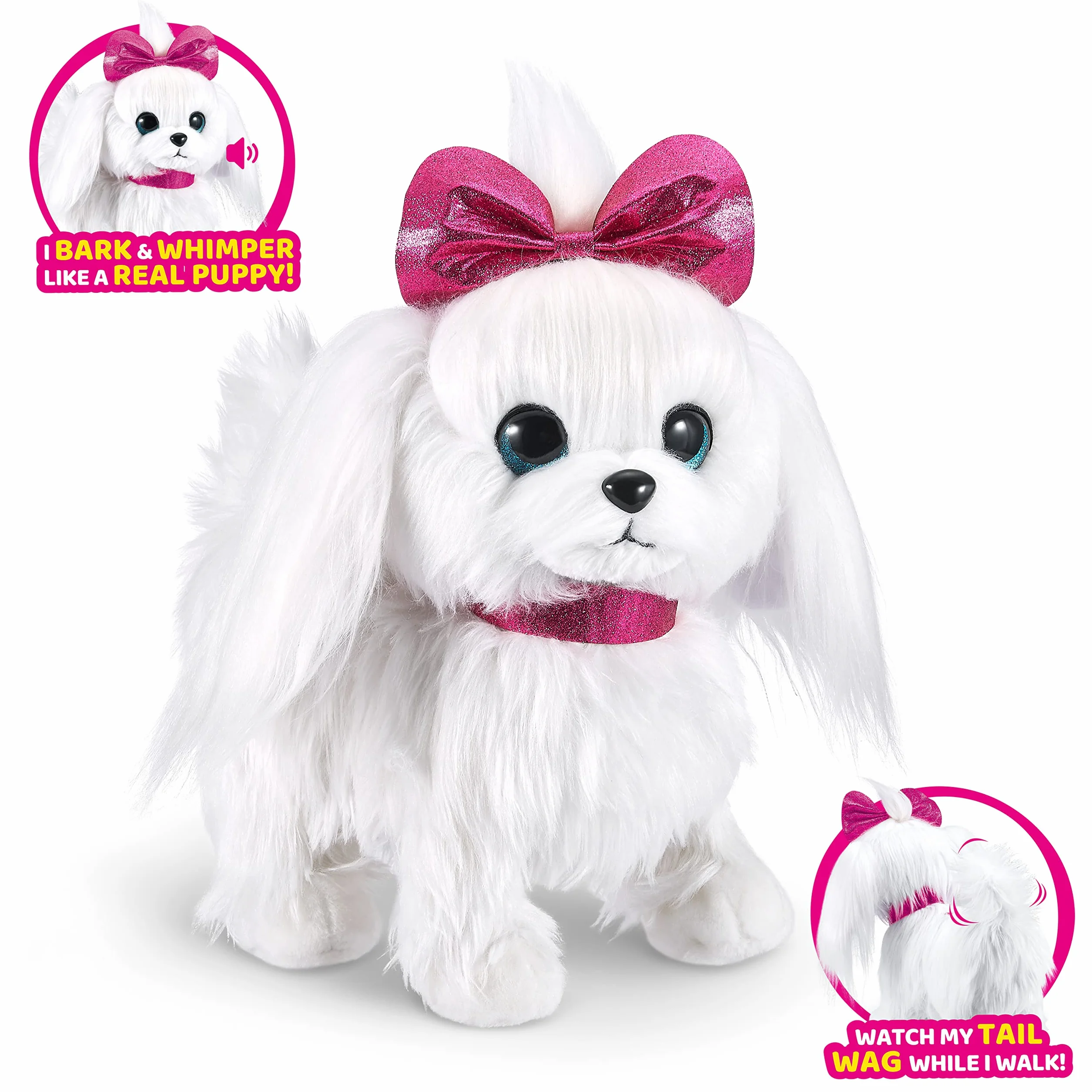 Pets Alive Lil' łapa łapa chodzący szczeniak robot zabawka elektroniczny plusz firmy ZURU