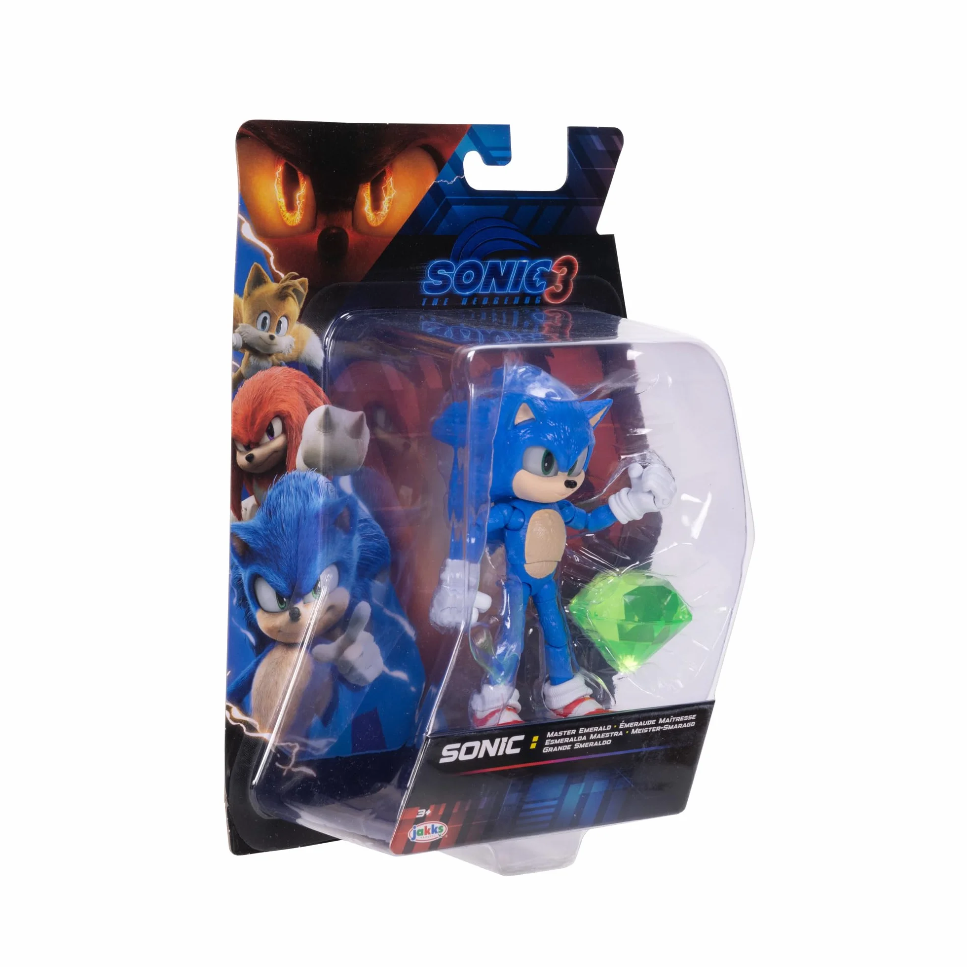 Film Sonic 3 - Figurki 5 cali: Sonic with Emerald Wave 3