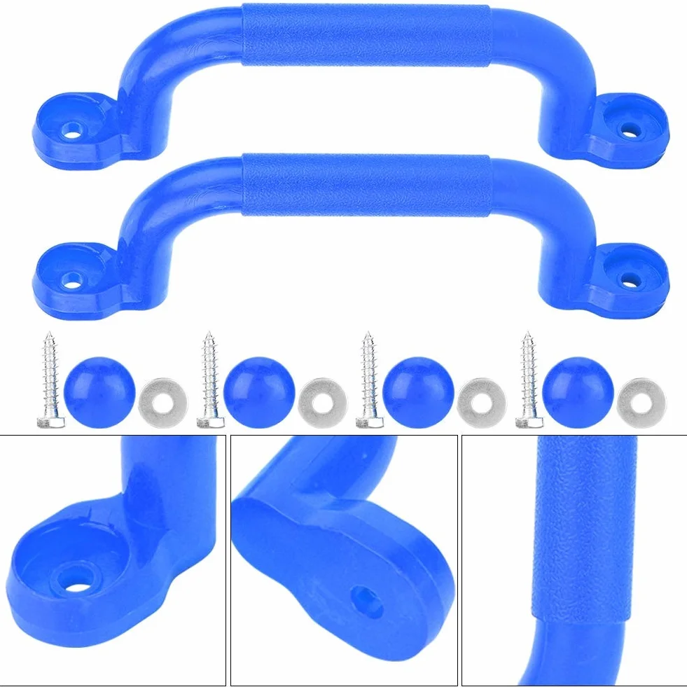 Antypoślizgowe plastikowe uchwyty zabezpieczające na plac zabaw dla dzieci (Blue)