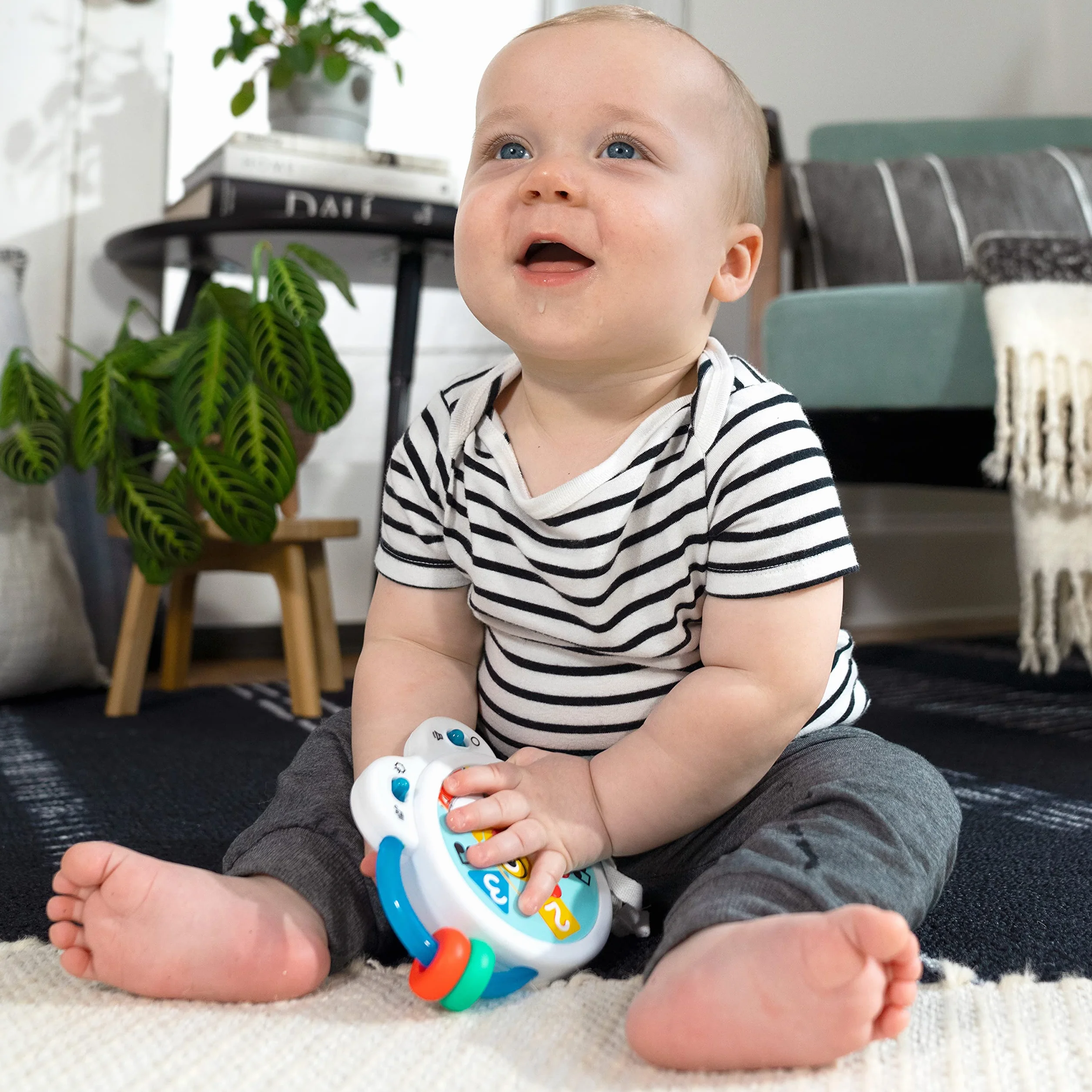 Baby Einstein Tiny Bęben muzyczny, zabawka, wiek 3+ miesięcy, Bead Chaser