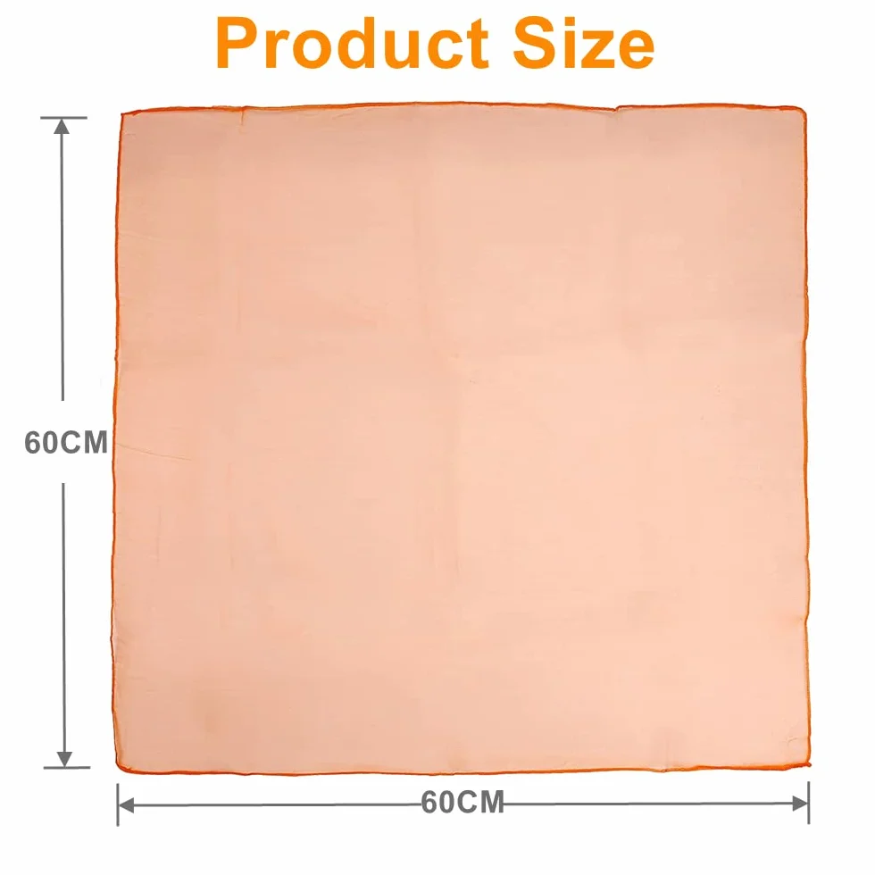 Wonwood_direct 20 sztuk kwadratowych ręczników do żonglerki, tańca, kolorowe chusty szyfonowe, w 20 kolorach, 60 x 60 cm, do przedszkola, na imprezę, akcesoria, dekoracja, 20 sztuk