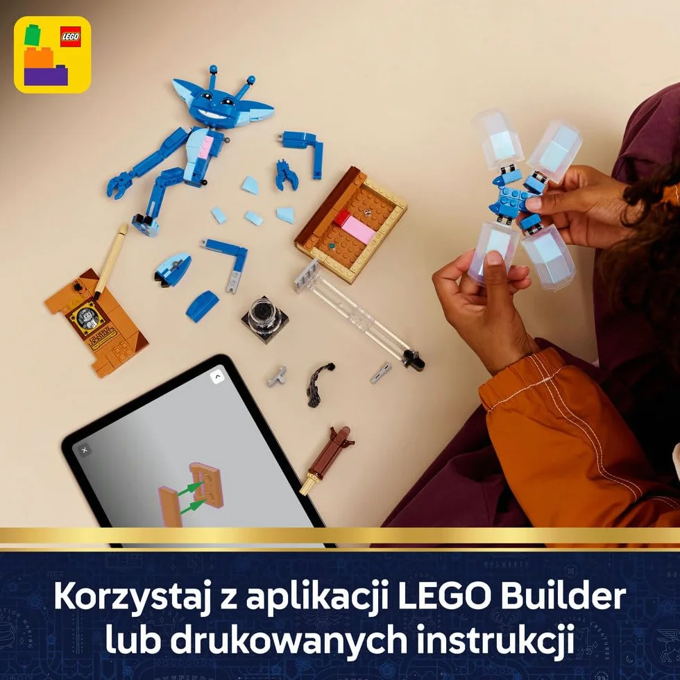 LEGO Harry Potter Chochlik kornwalijski, ruchoma figurka do zbudowania, zabawka dla dzieci i pomysł na prezent dla dziewczynek i chłopców wieku od 8 lat, dekoracja do pokoju dziecięcego 76461